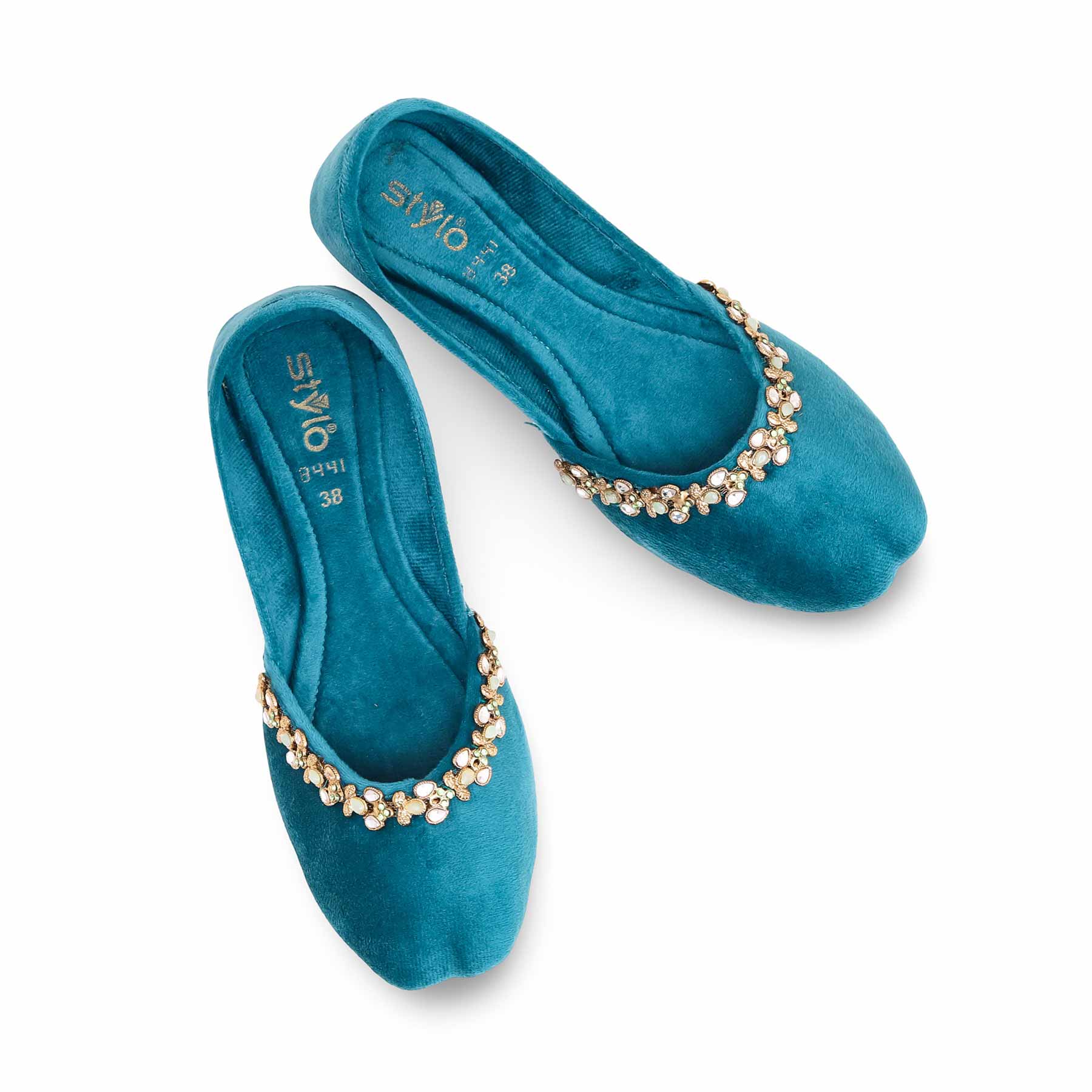 Seagreen Fancy Khussa EC8441 - Image 5