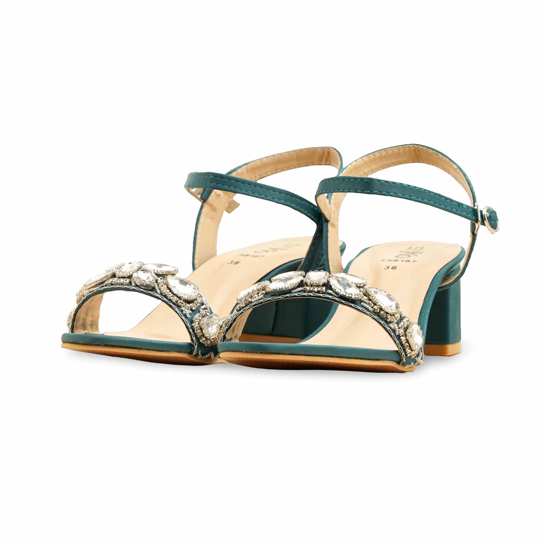 Seagreen Fancy Sandal FN6167 - Image 3