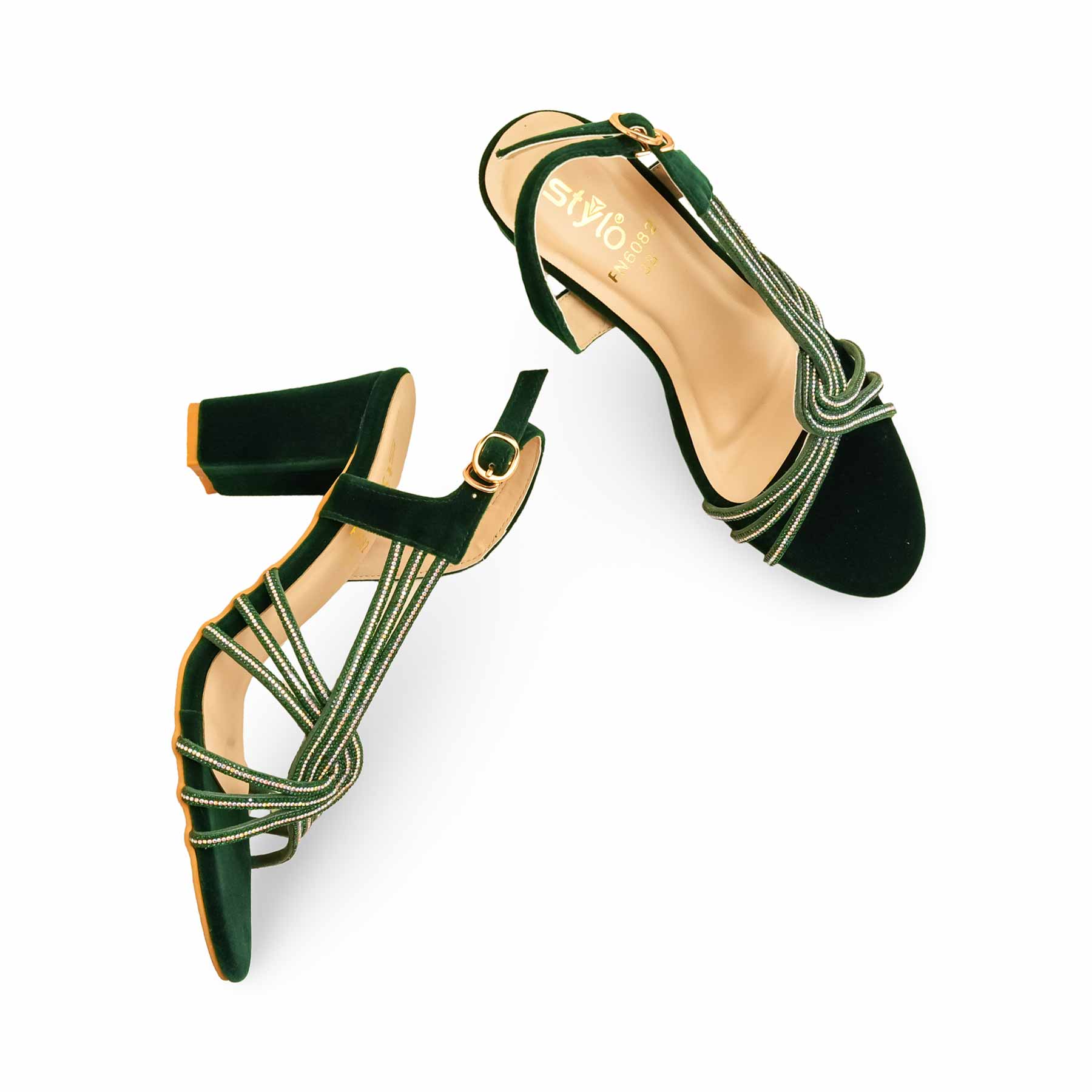 Seagreen Fancy Sandal For Women FN6082 - Image 5