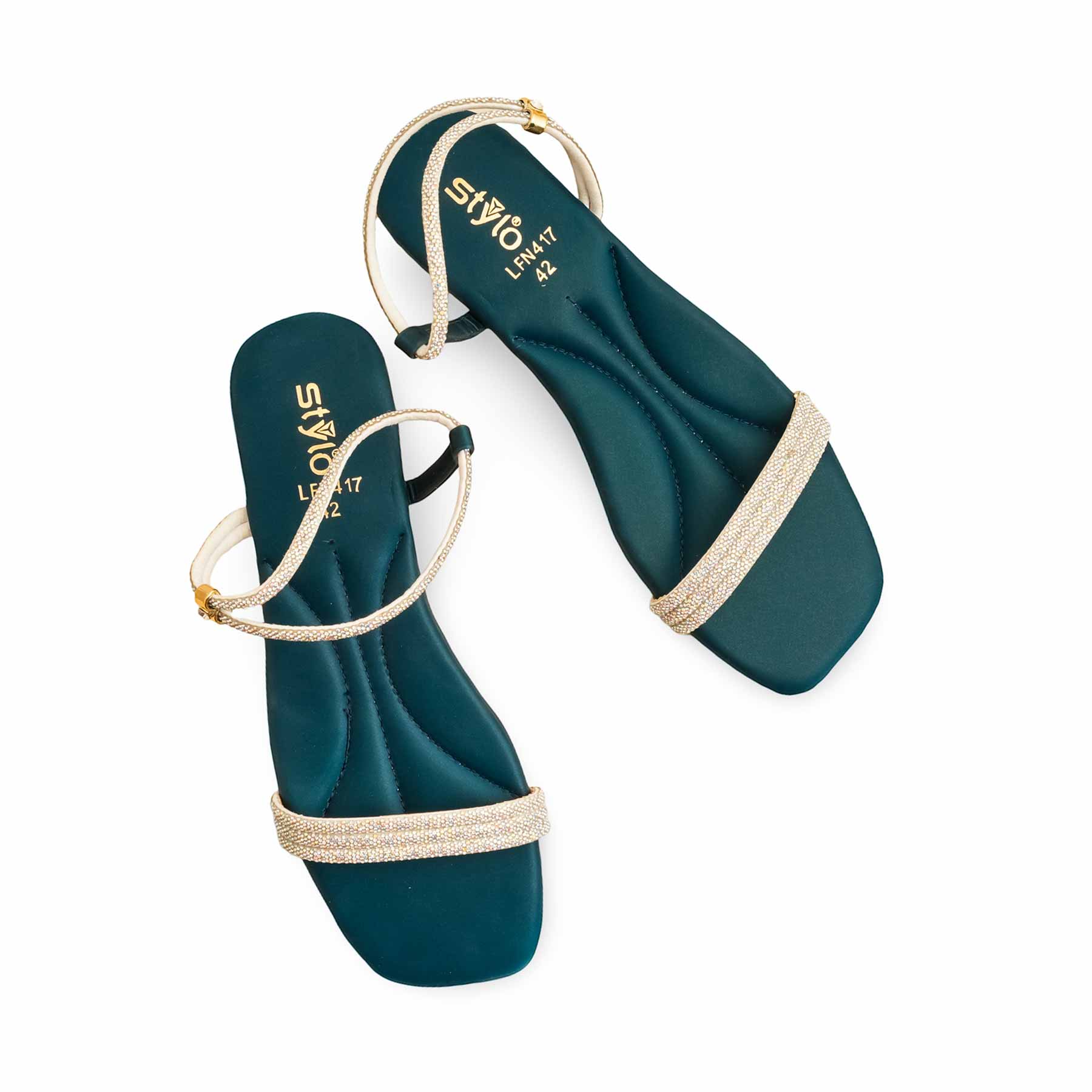 Seagreen Fancy Sandal For Women LFN417 - Image 5