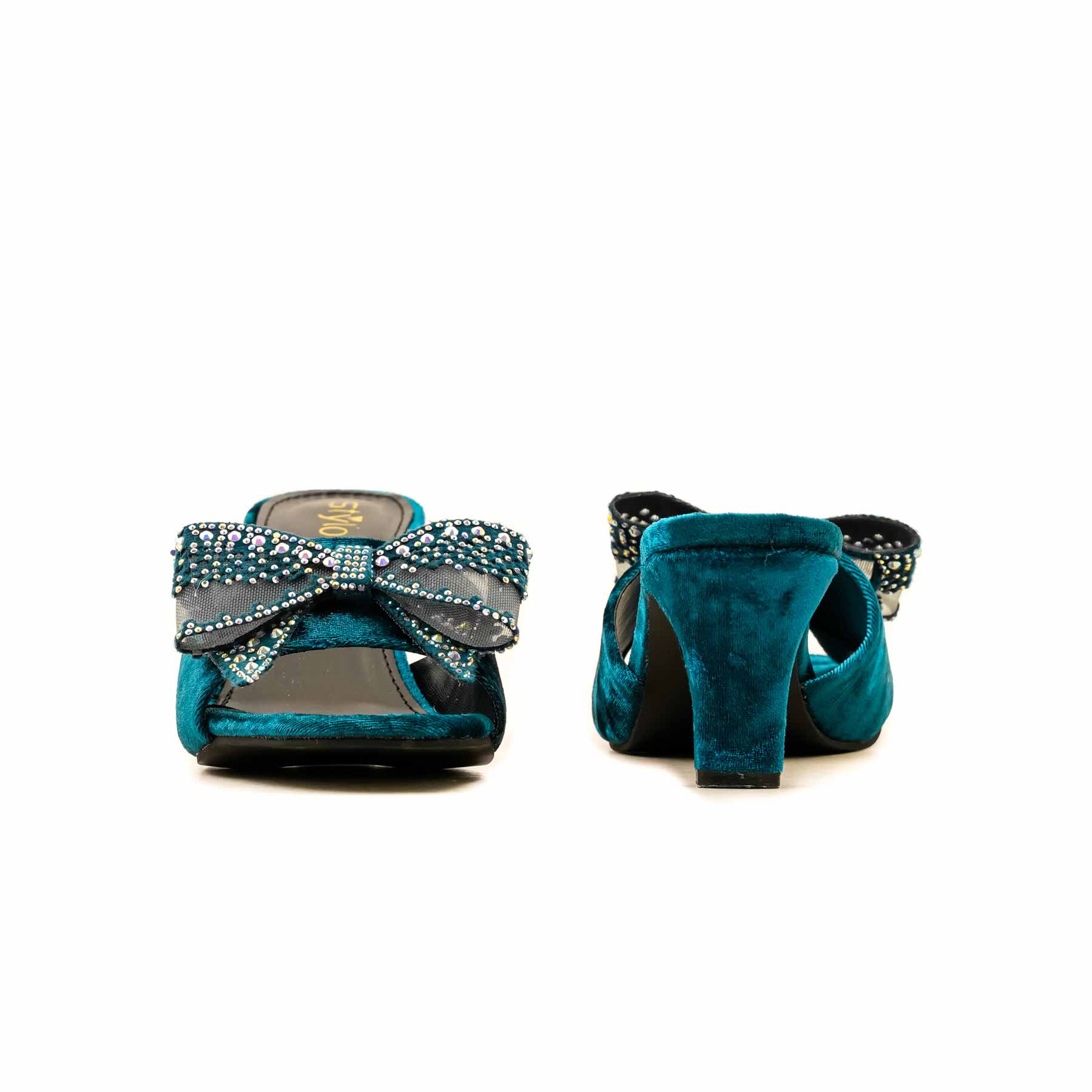 Seagreen Fancy Slipper For Women FN7969 - Image 4