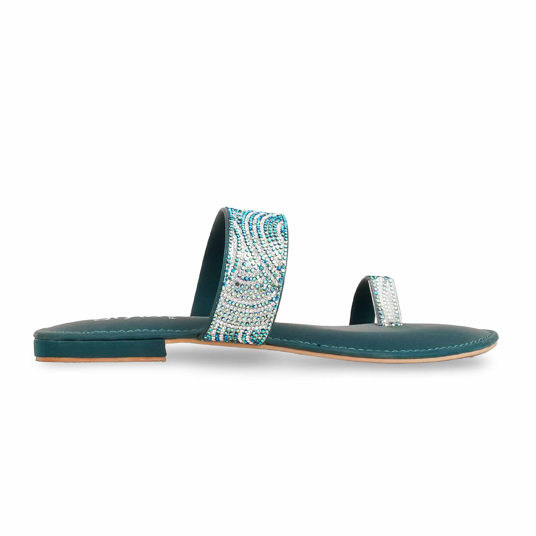 Seagreen Fancy Women Chappal FN0783 - Image 2