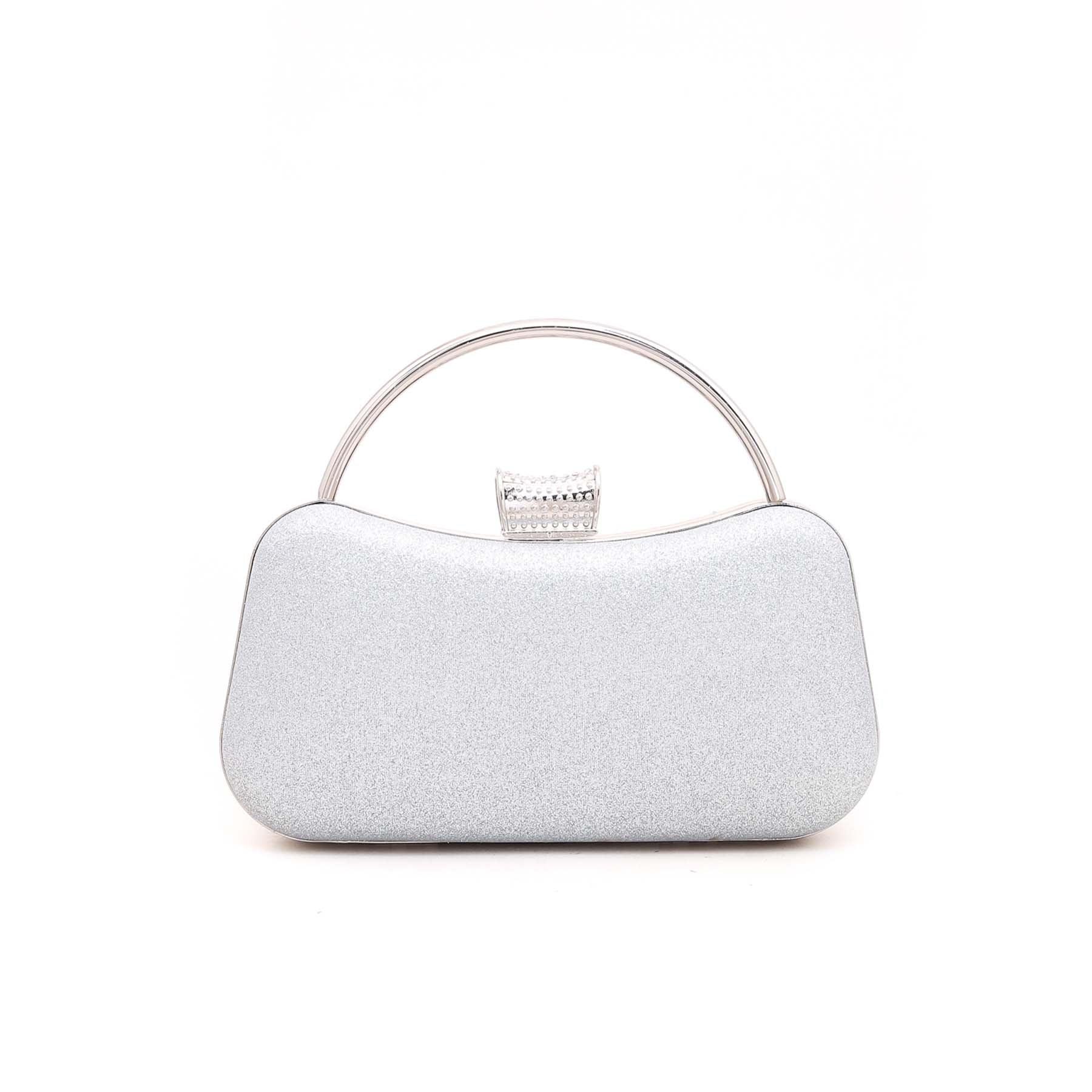 Silver Bridal Clutch P14998 - Image 3