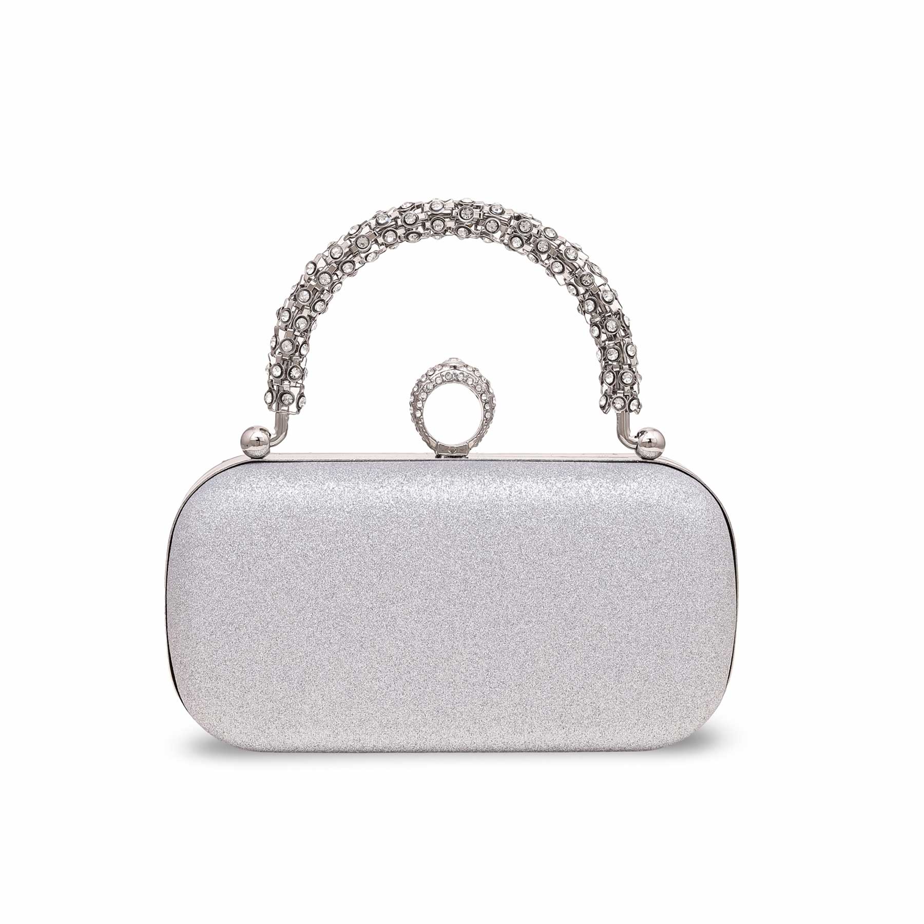 Silver Bridal Clutch P15560 - Image 3