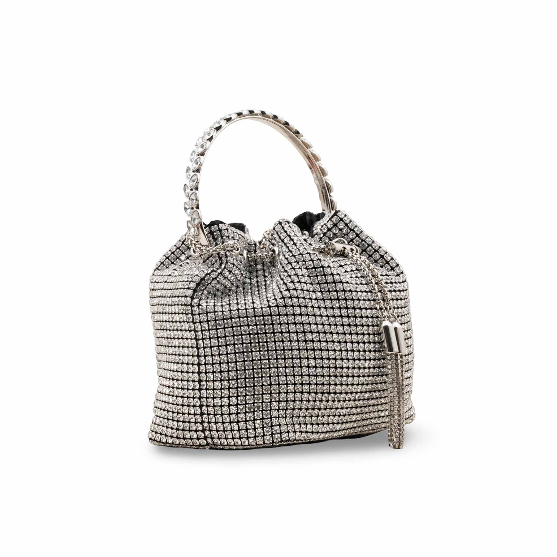 Silver Bridal Clutch P24104 - Image 3