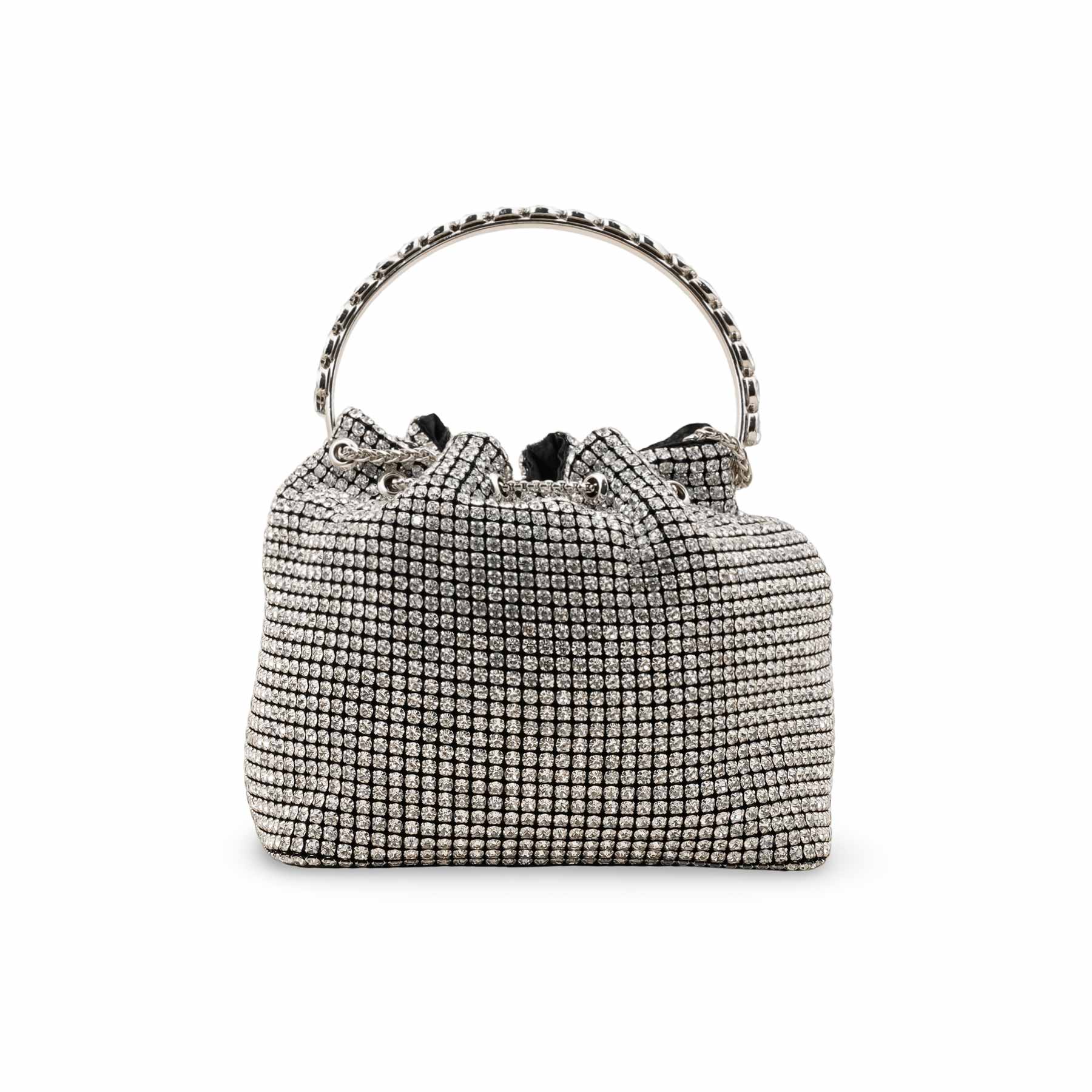 Silver Bridal Clutch P24104 - Image 4