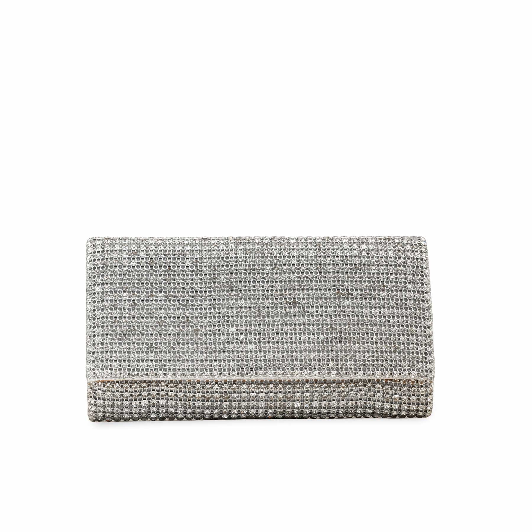 Silver Bridal Clutch P24226 - Image 2