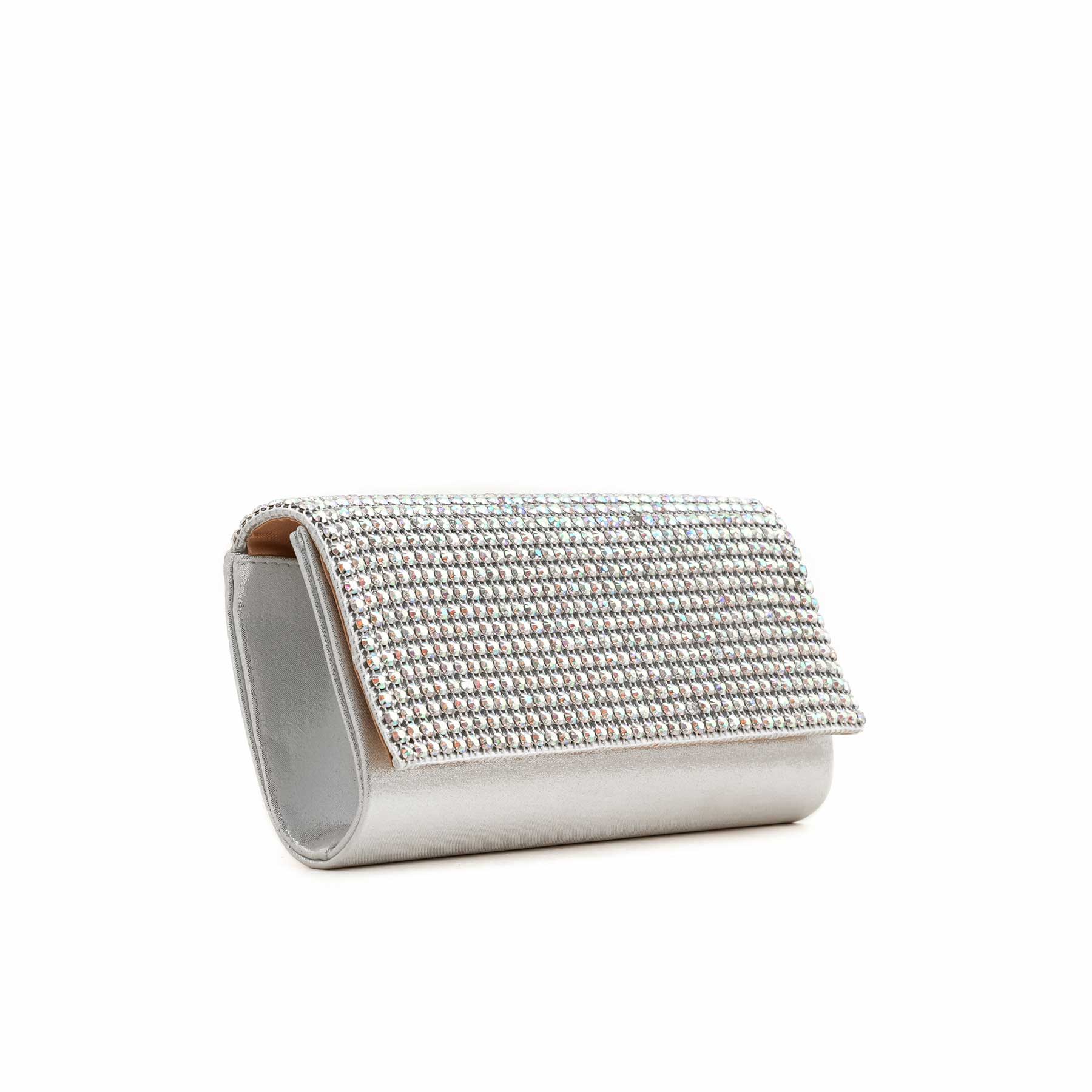 Silver Bridal Clutch P24228 - Image 2