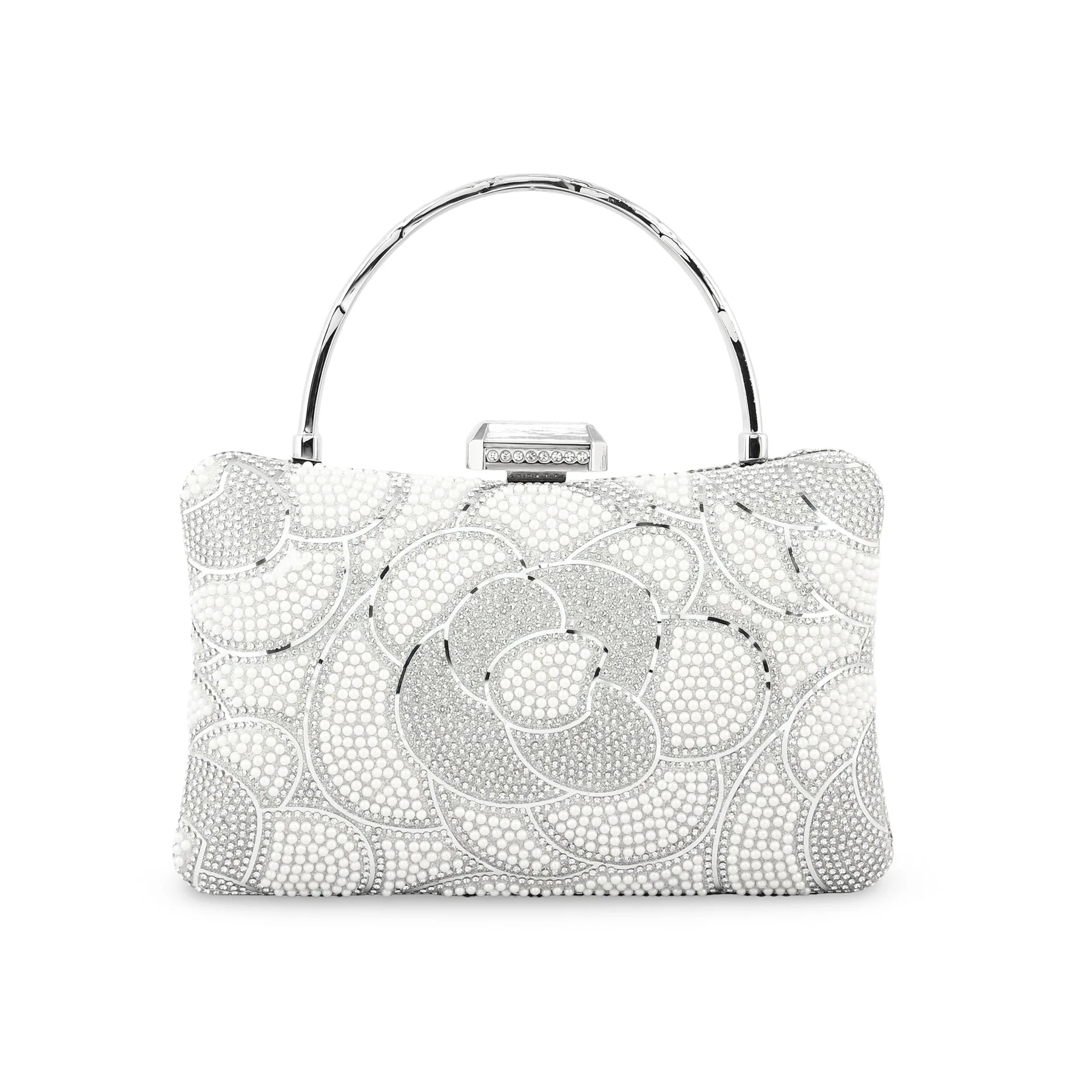 Silver Bridal Clutch p24254 - Image 2