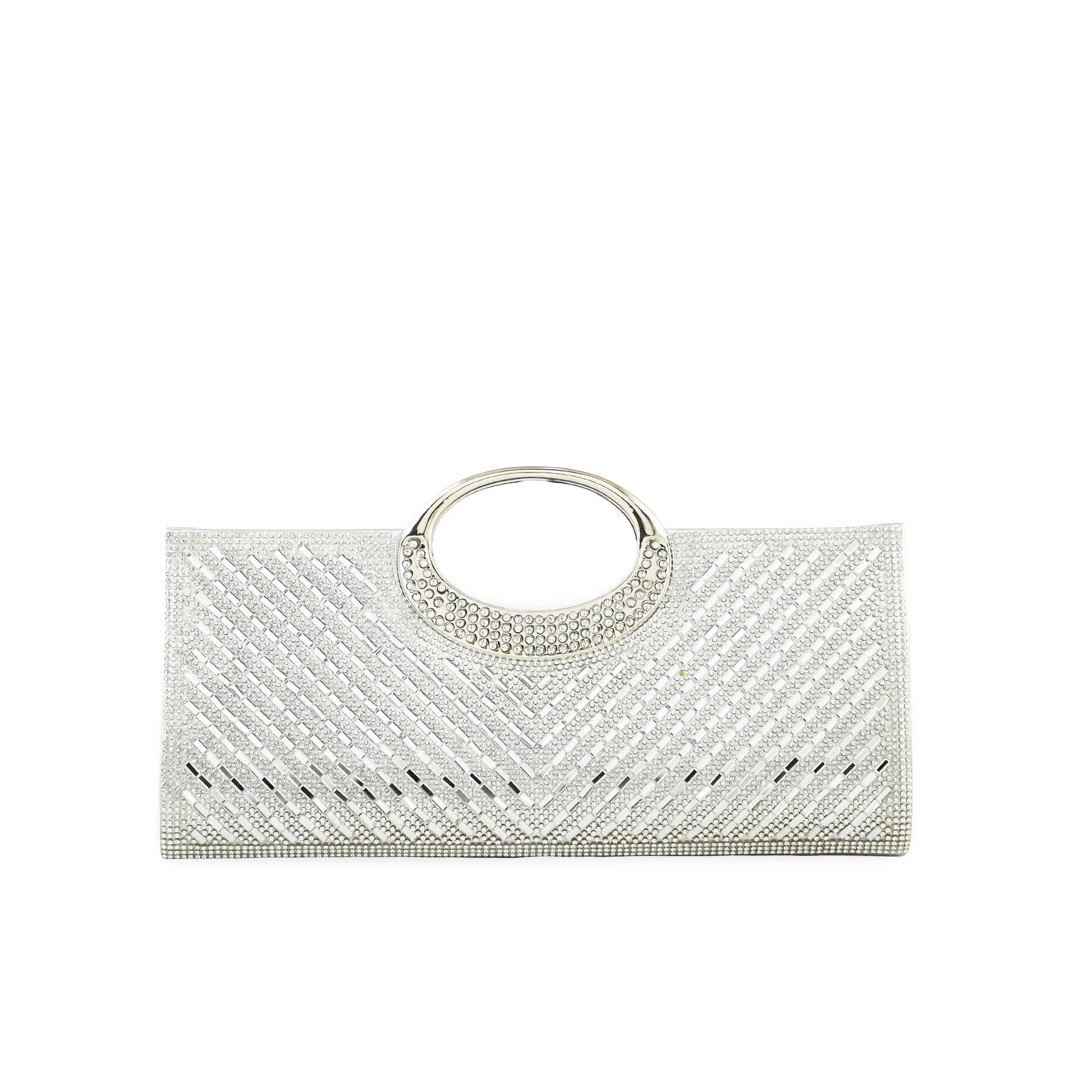 Silver Bridal Clutch p24266 - Image 2