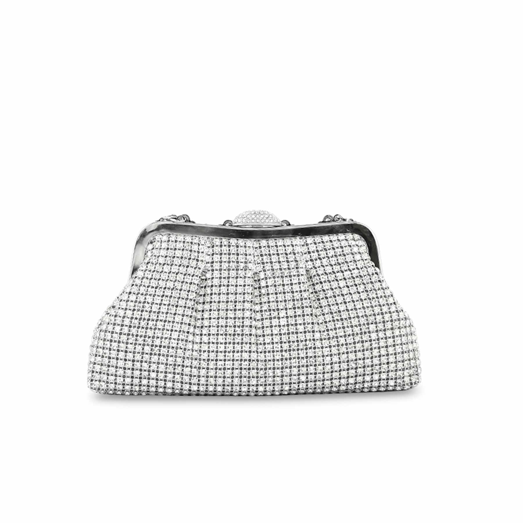 Silver Bridal Clutch p24269 - Image 3