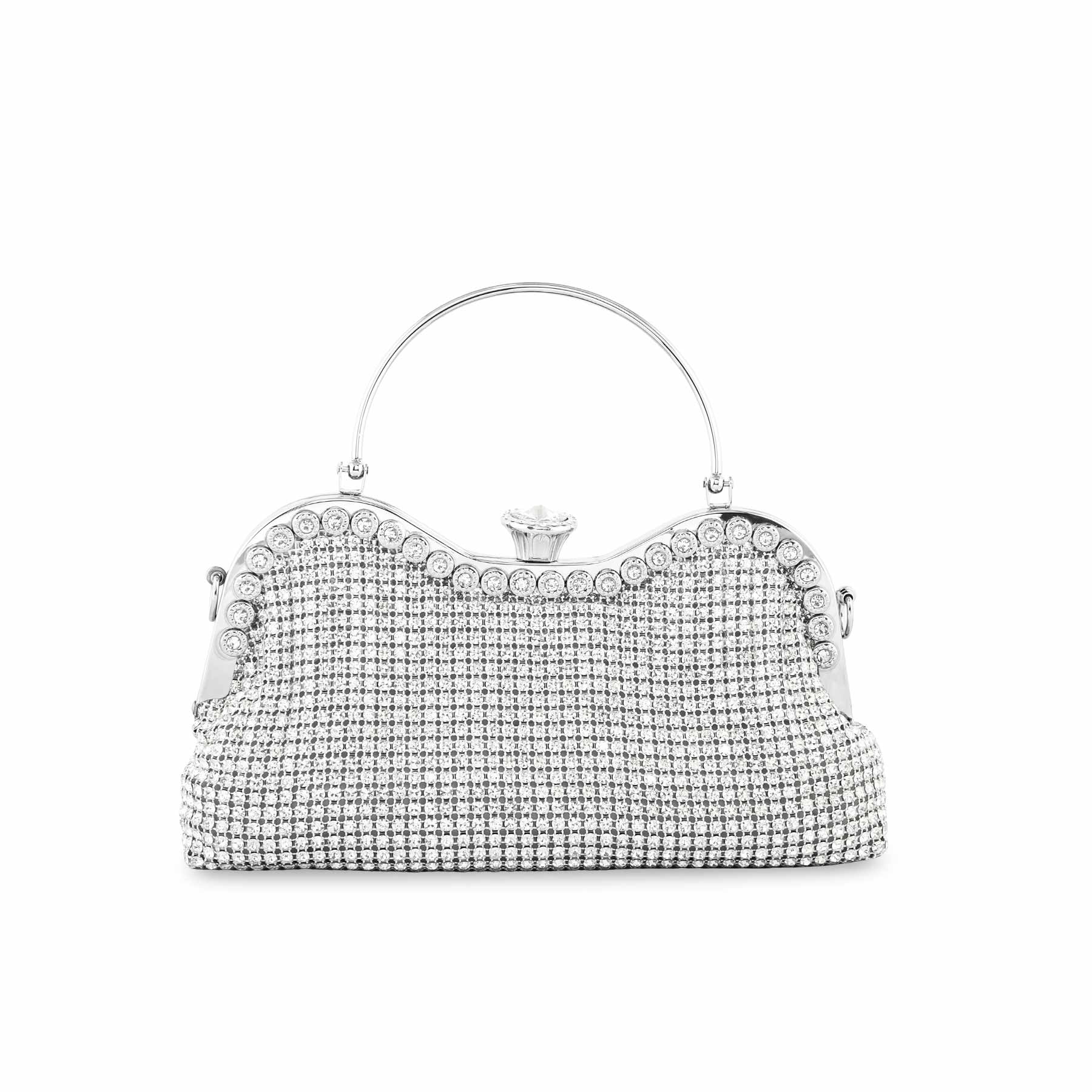 Silver Bridal Clutch P24295 - Image 2