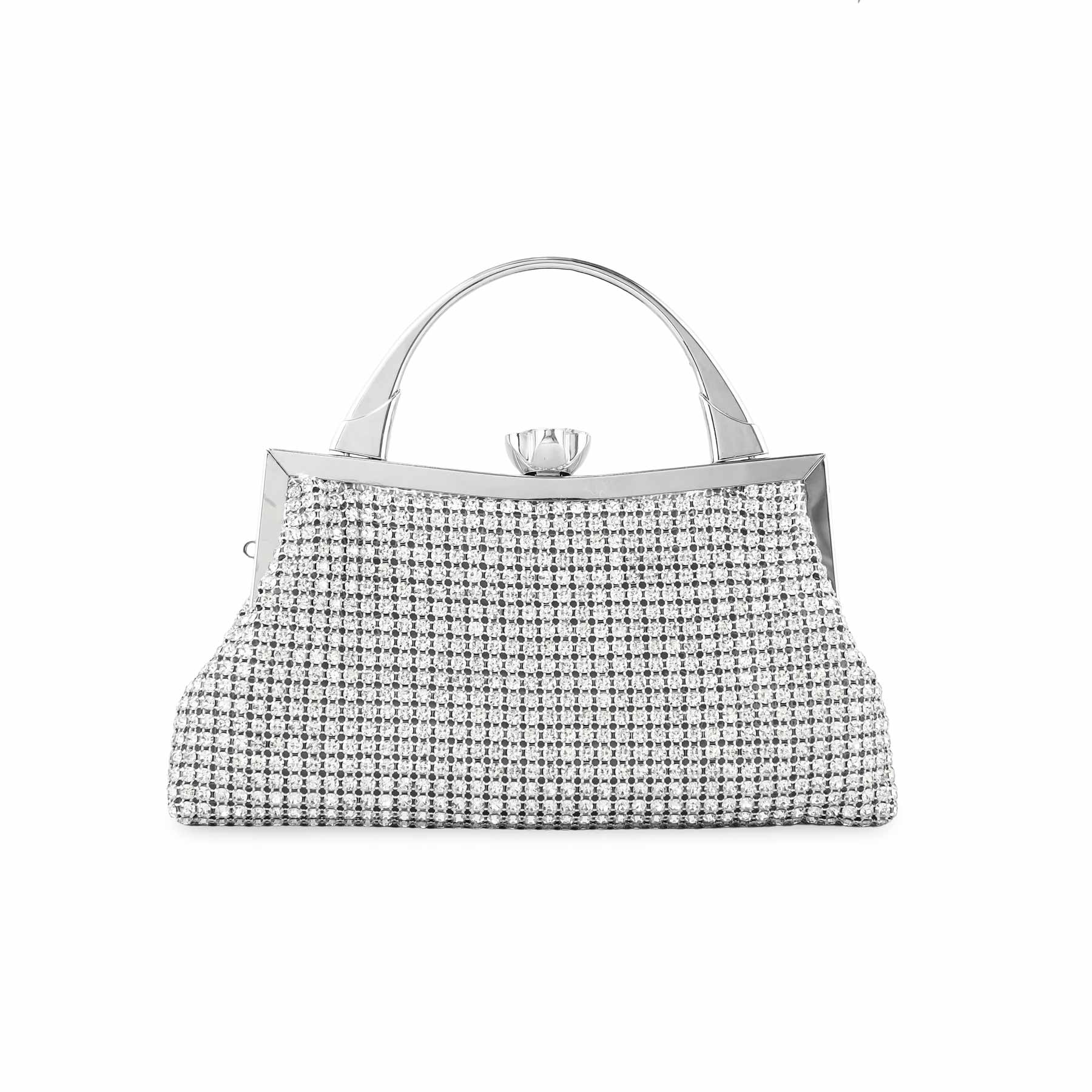 Silver Bridal Clutch P24317 - Image 4