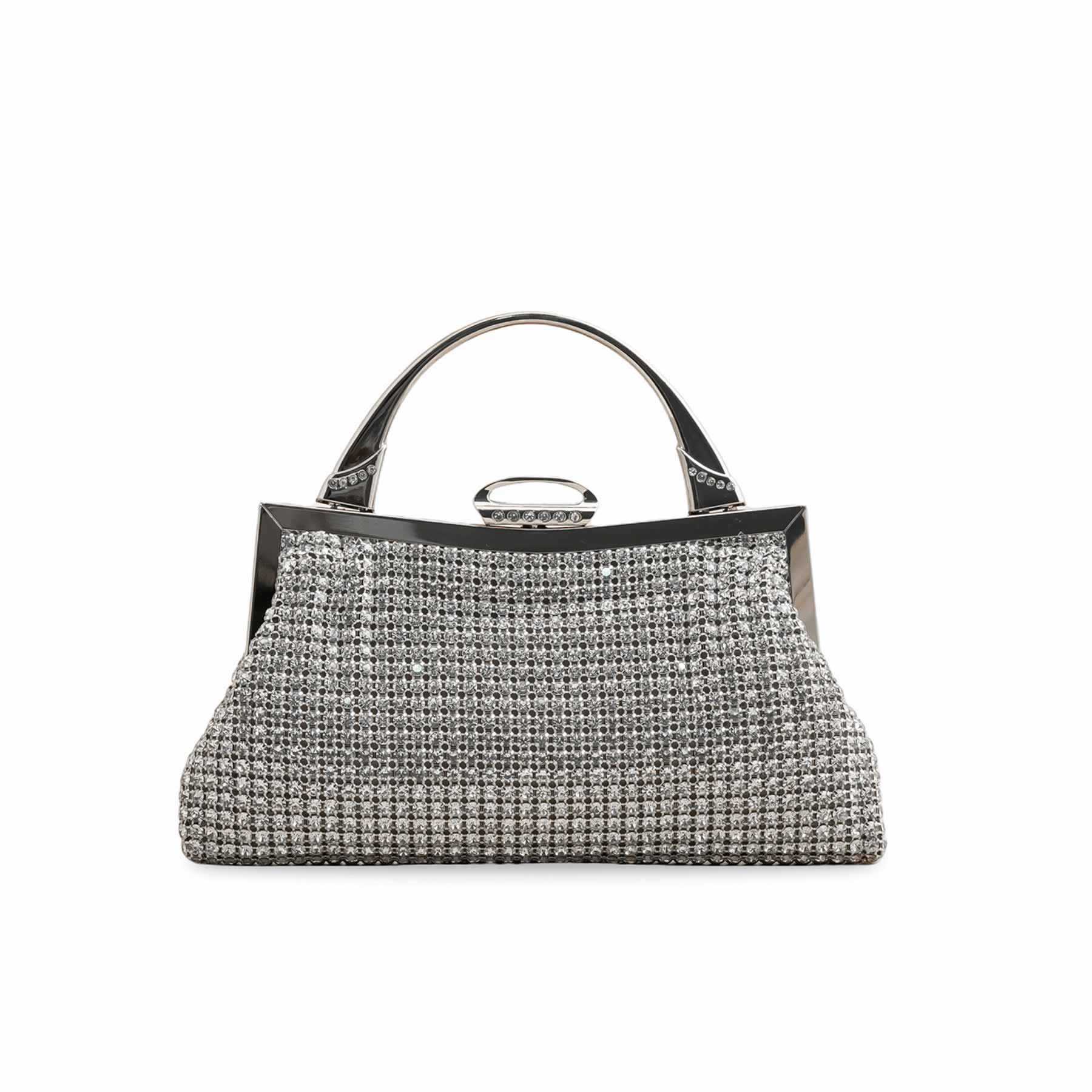 Silver Bridal Clutch P24319 - Image 2