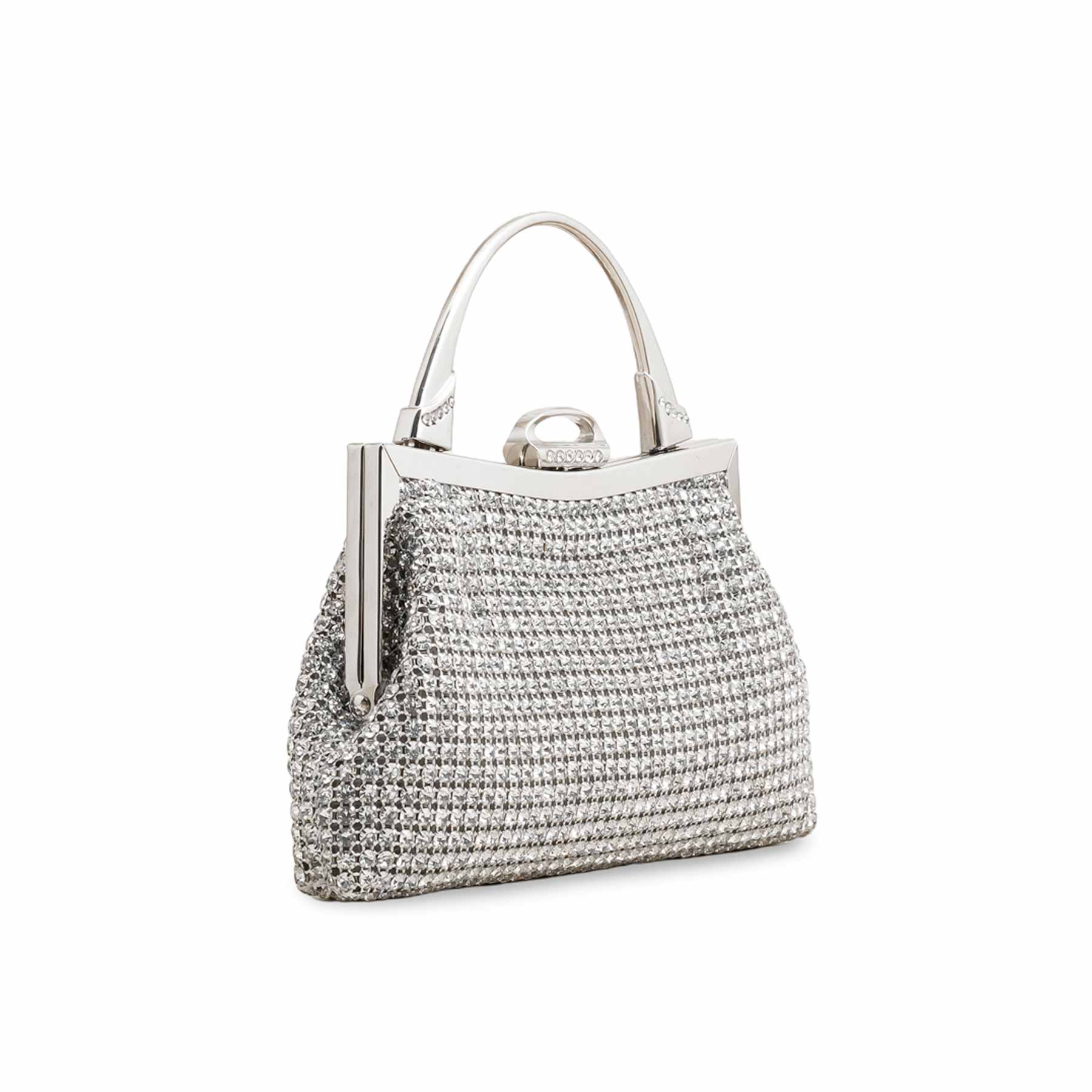 Silver Bridal Clutch P24319 - Image 3