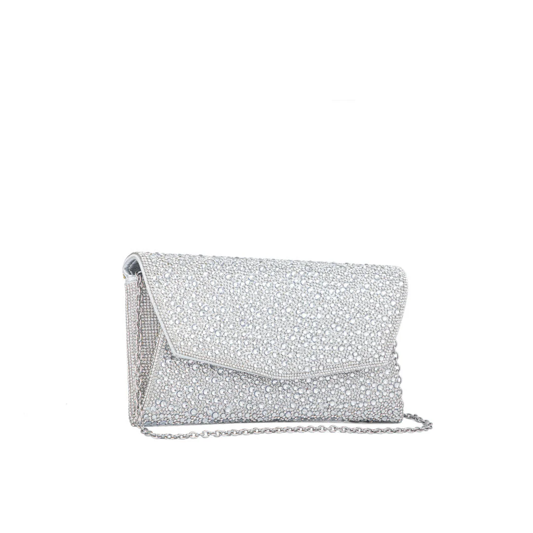 Silver Bridal Clutch P24323 - Image 3