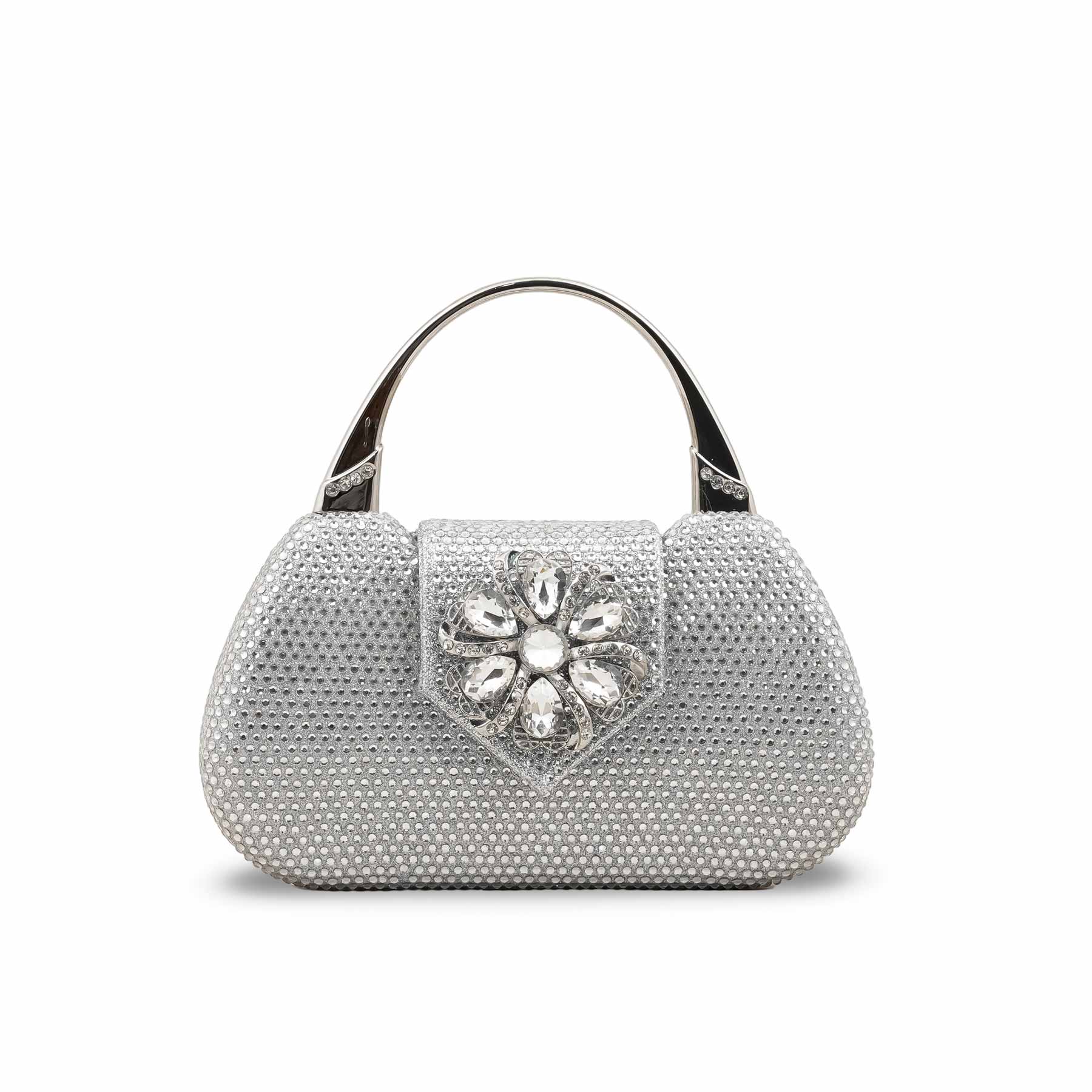 Silver Bridal Clutch P24340 - Image 2