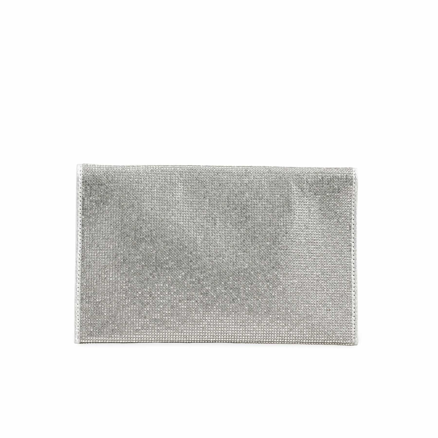 Silver Bridal Clutch P24345 - Image 4