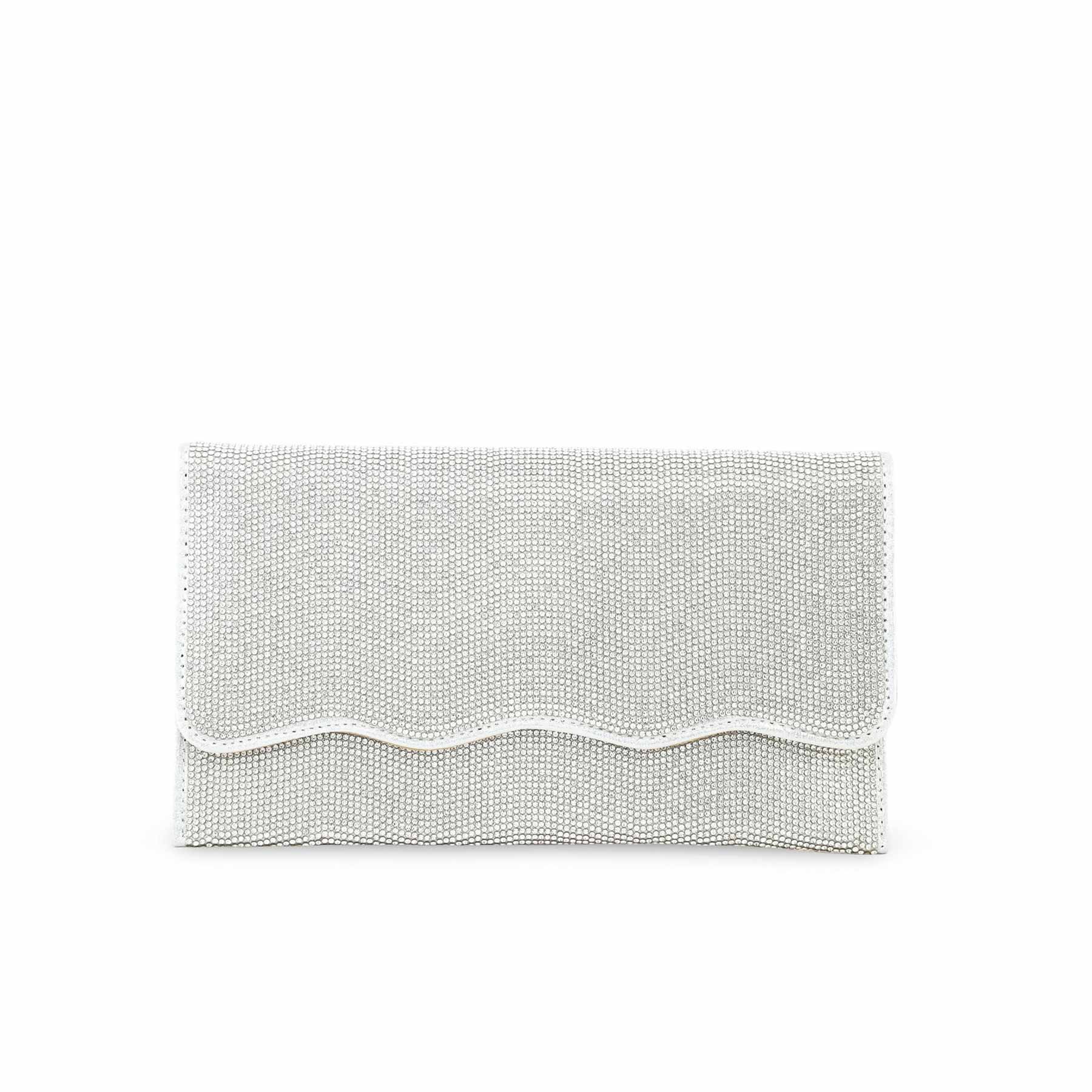 Silver Bridal Clutch P24350 - Image 2
