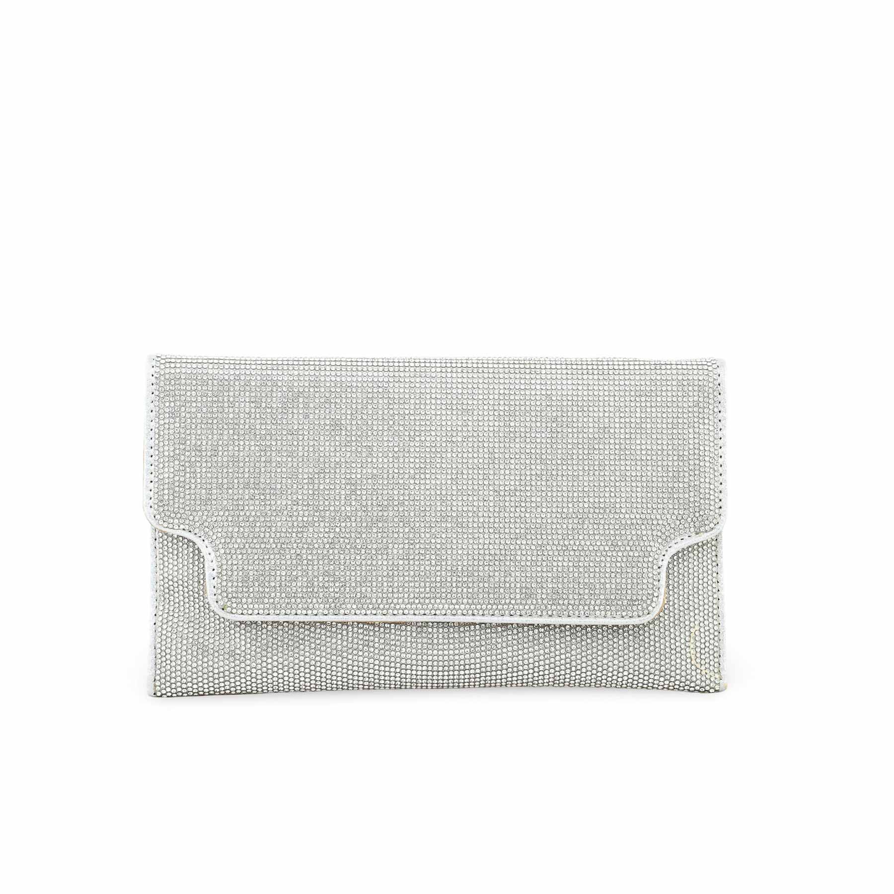 Silver Bridal Clutch P24351 - Image 2