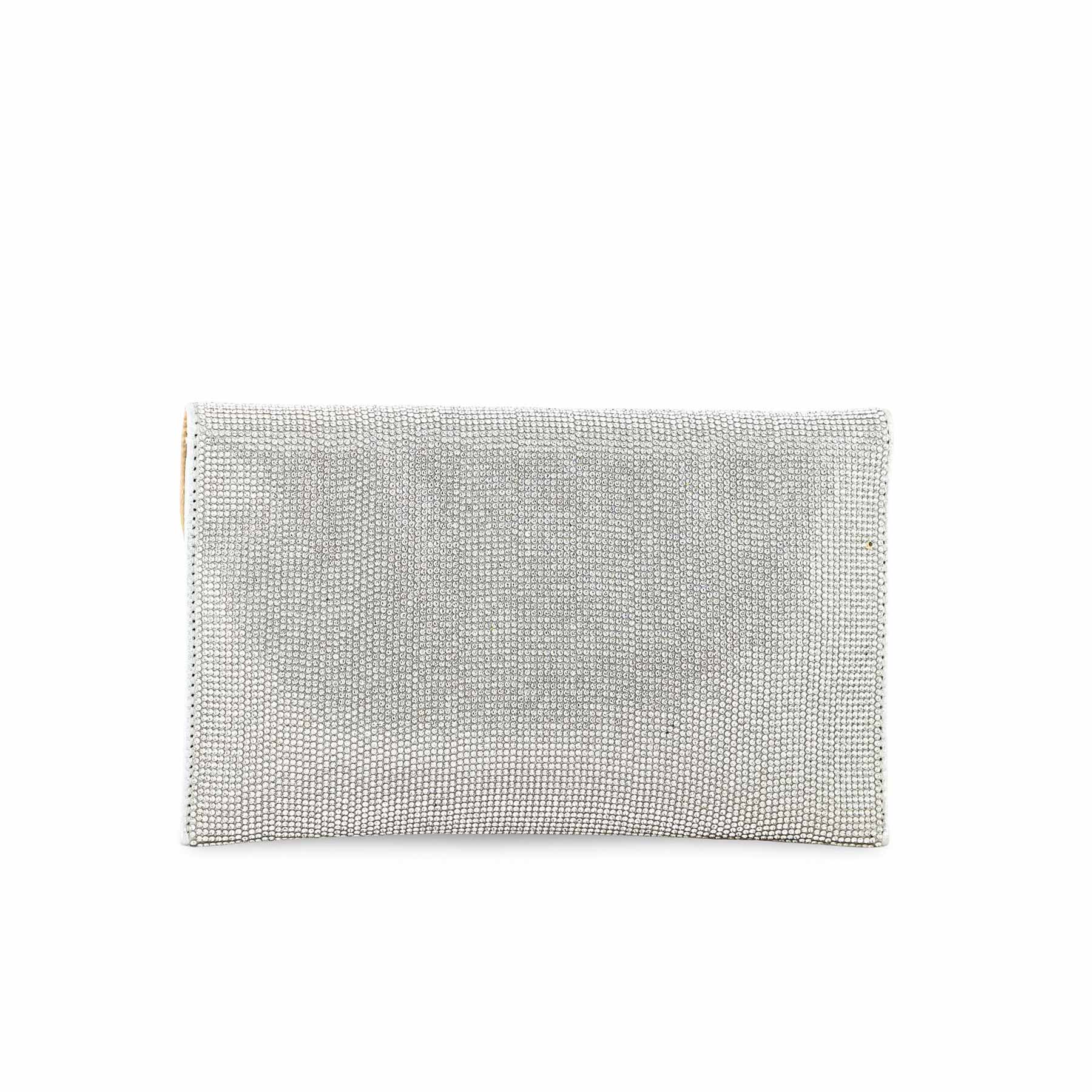 Silver Bridal Clutch P24352 - Image 4