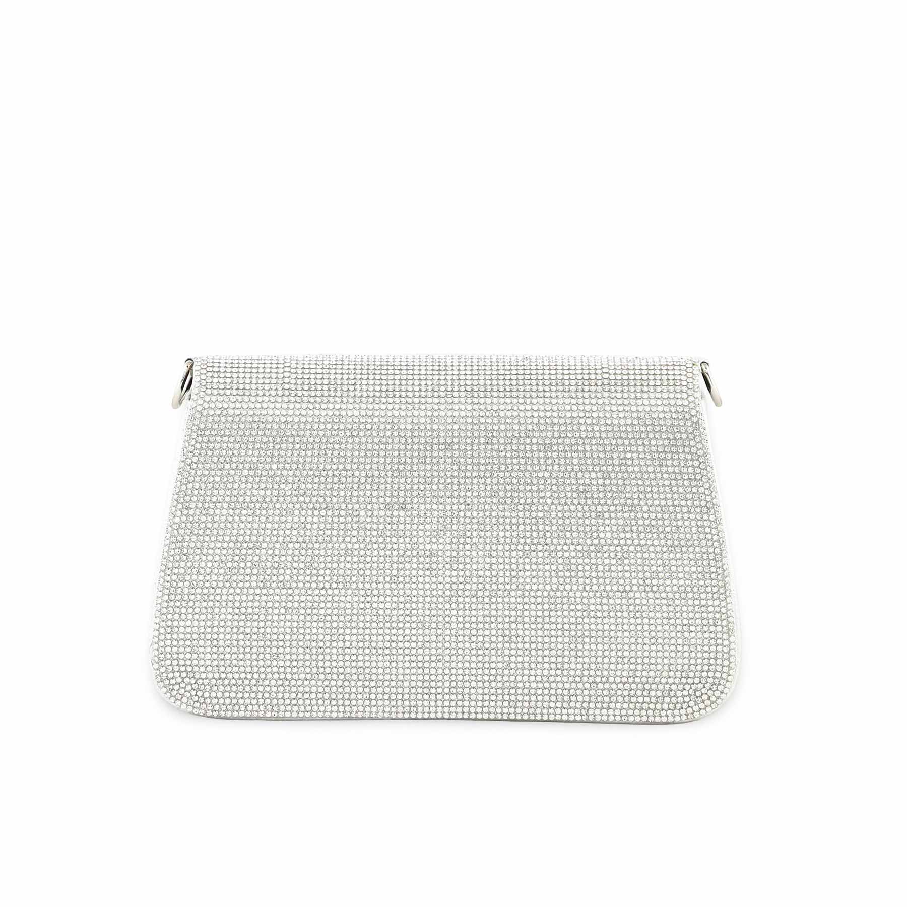 Silver Bridal Clutch P24368 - Image 4