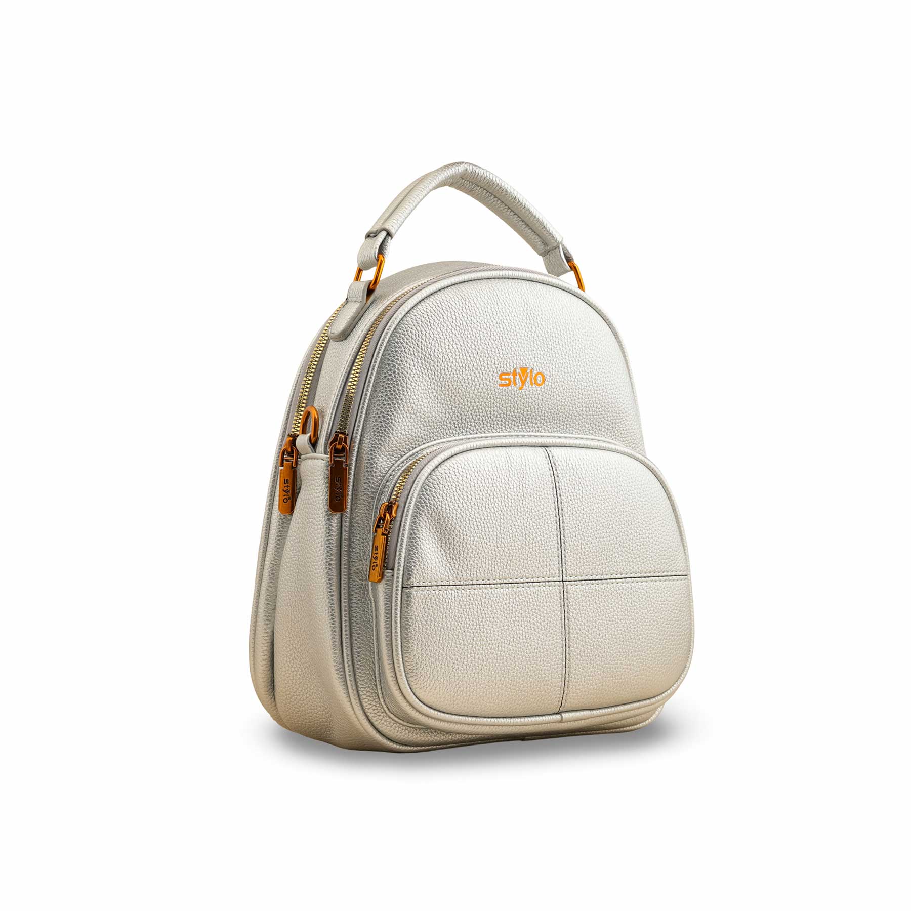 Silver Casual Backpack P36389 - Image 3