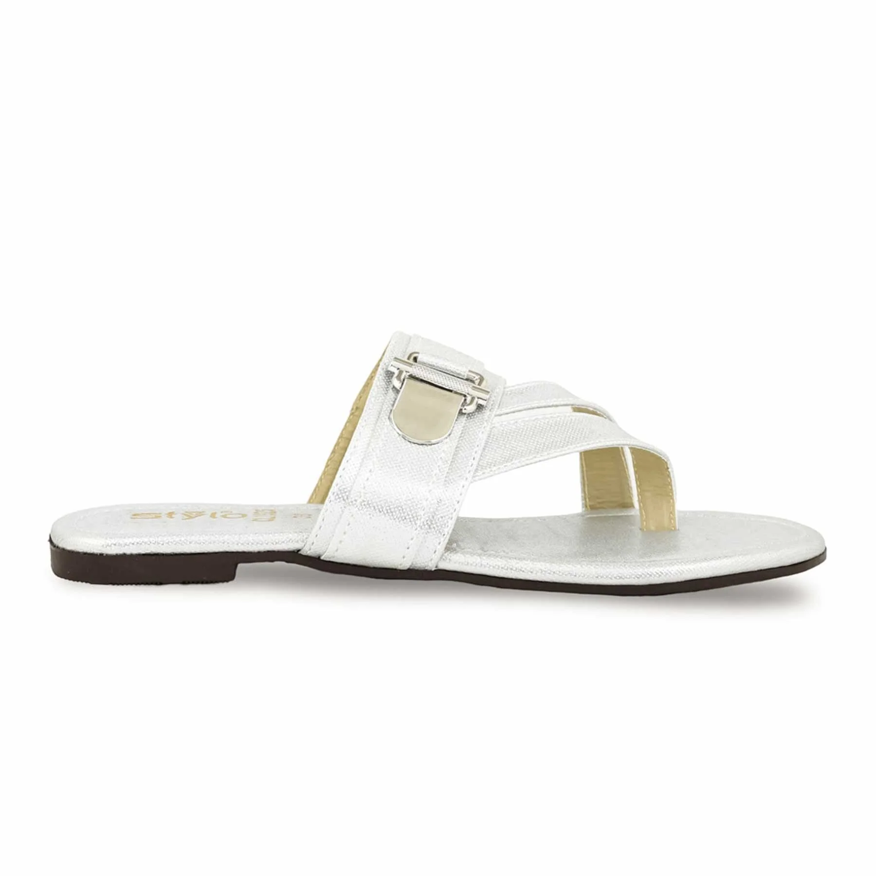 Silver Casual Chappal CL1925 - Image 2