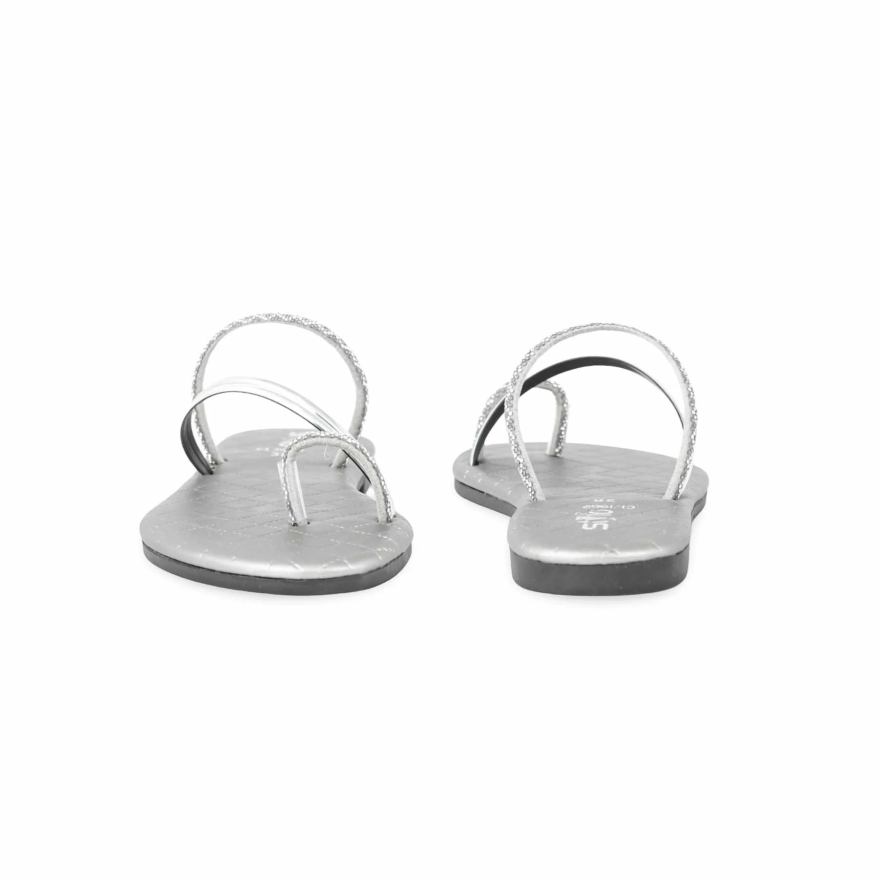 Silver Casual Chappal CL1968 - Image 4