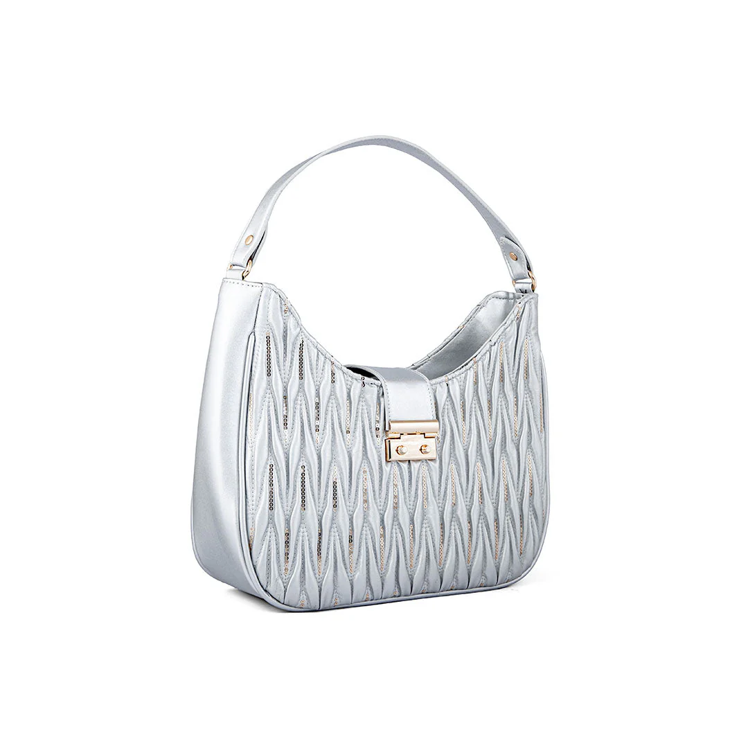 Silver Casual Hand Bag P55634 - Image 2