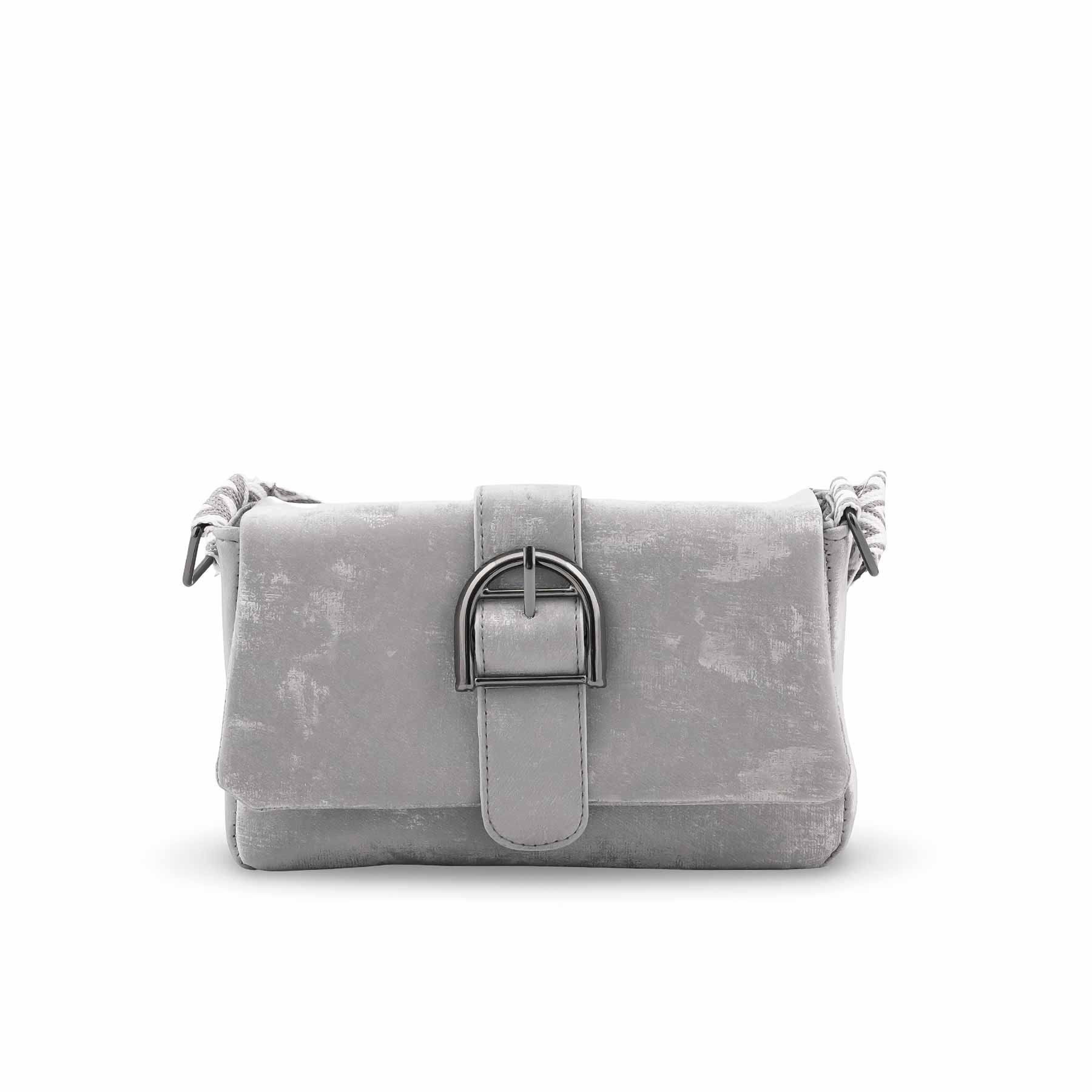 Silver Casual Pouch For Ladies P97669 - Image 2