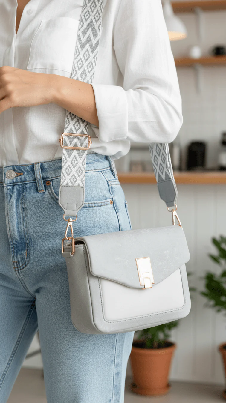 Silver Casual Pouch For Women P97612