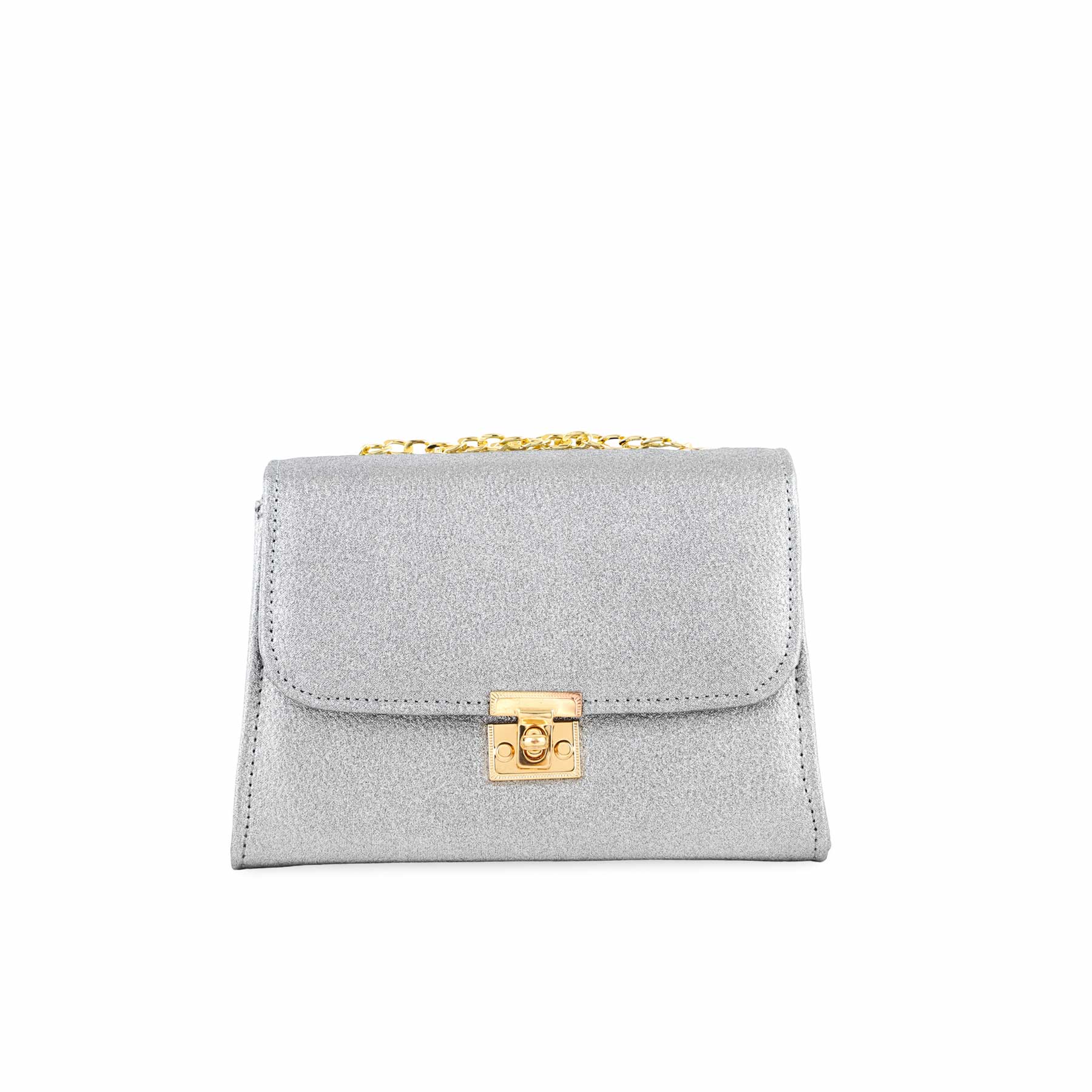 Silver Casual Shoulder Bag For Women P54163 - Image 2
