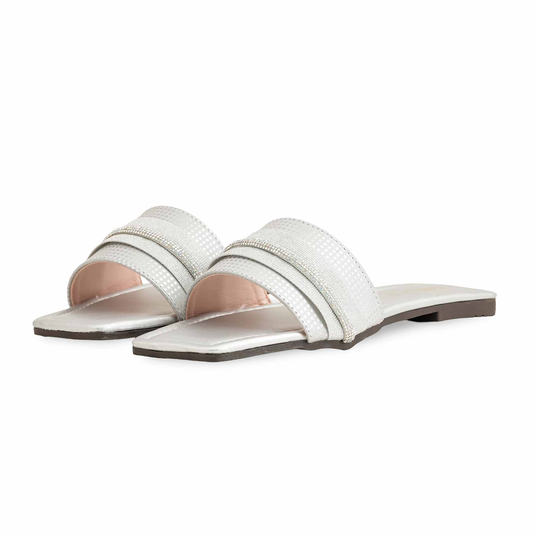 Silver Casual Slipper CL2010 - Image 3