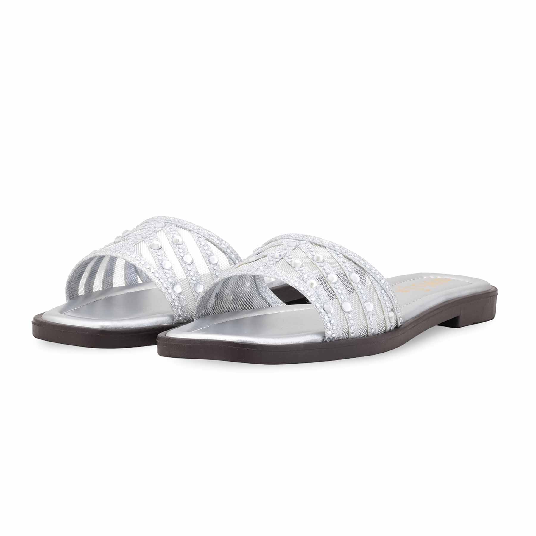 Silver Casual Slipper CL2233 - Image 3