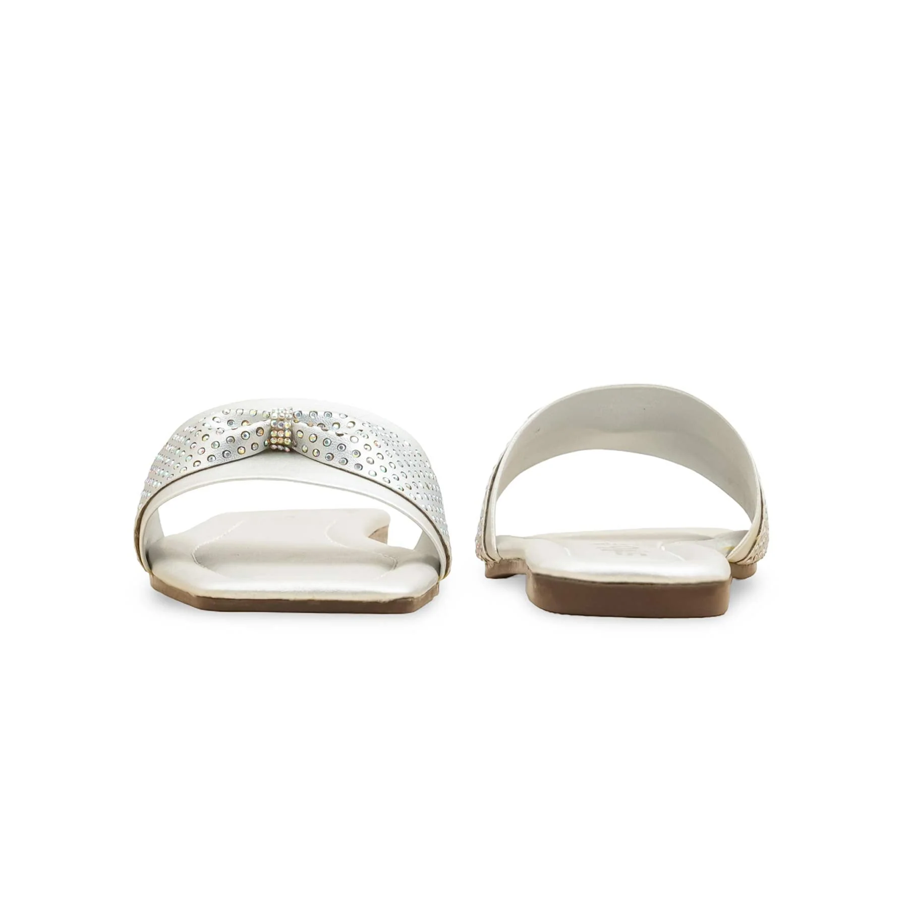 Silver Casual Slipper For Ladies CL2106 - Image 4