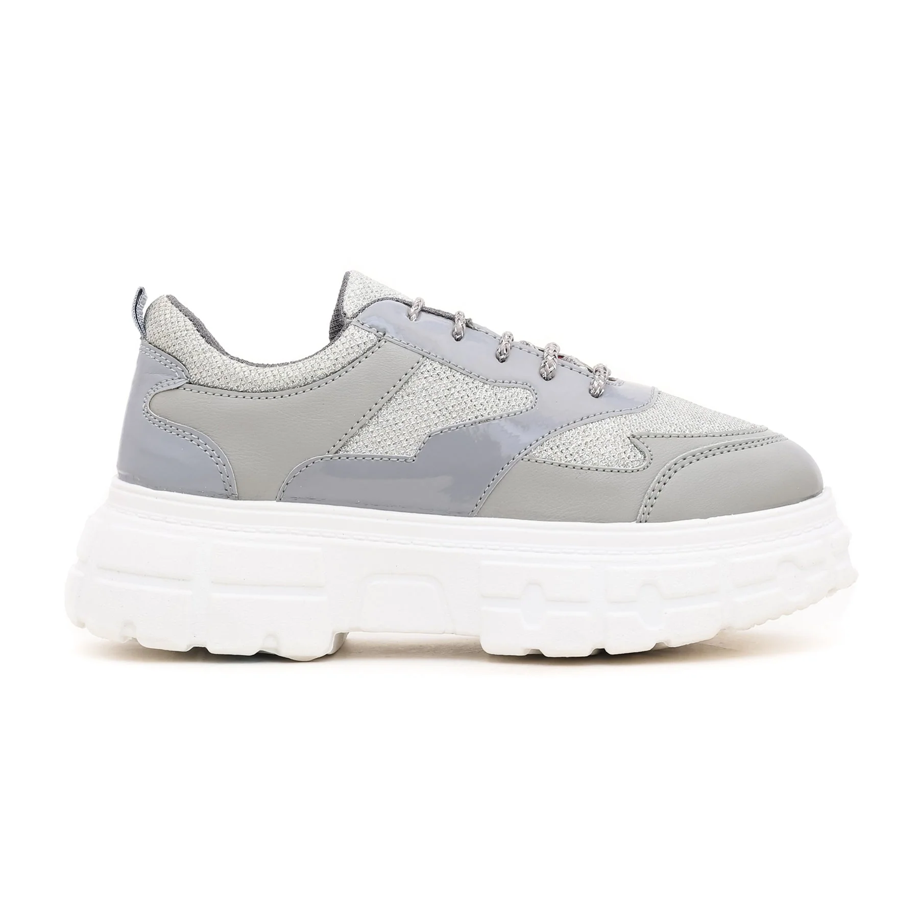 Silver Casual Sneaker AT7186 - Image 2