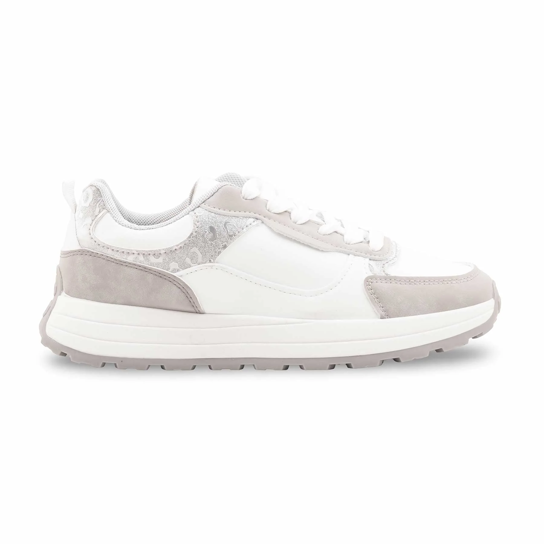 Silver Casual Sneaker For Women AT7486 - Image 2
