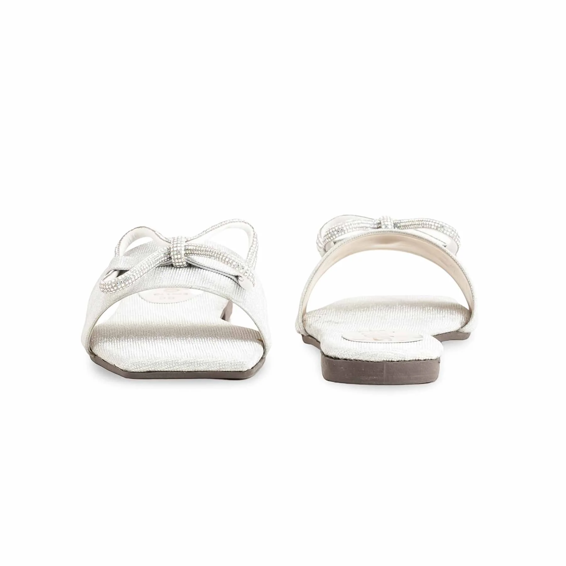Silver Casual Women Slipper CL1992 - Image 4