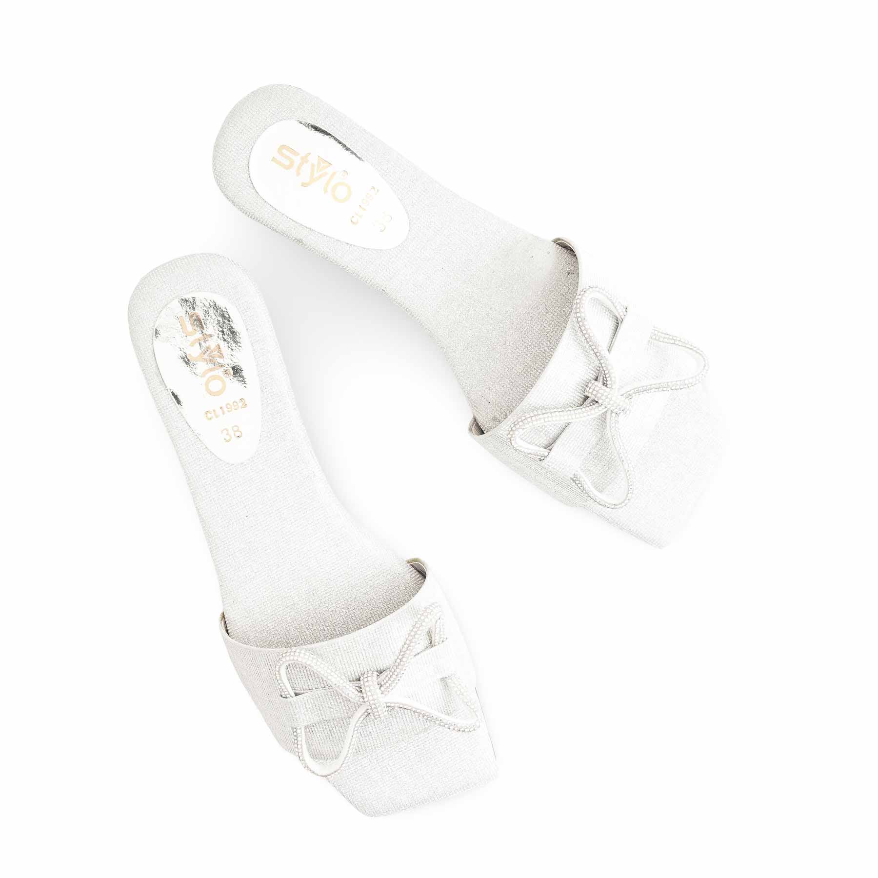Silver Casual Women Slipper CL1992 - Image 5