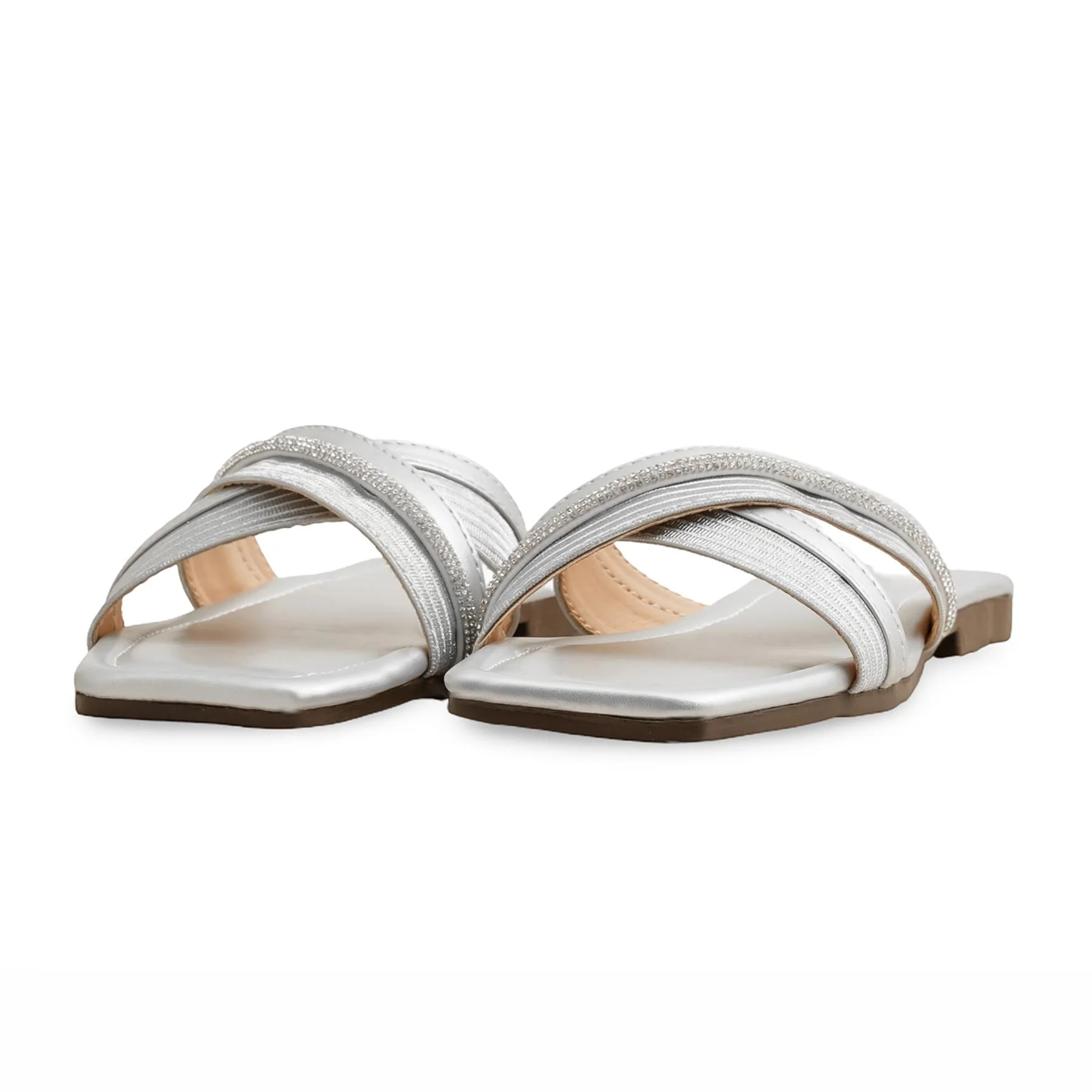 Silver Casual Women Slipper CL2139 - Image 3