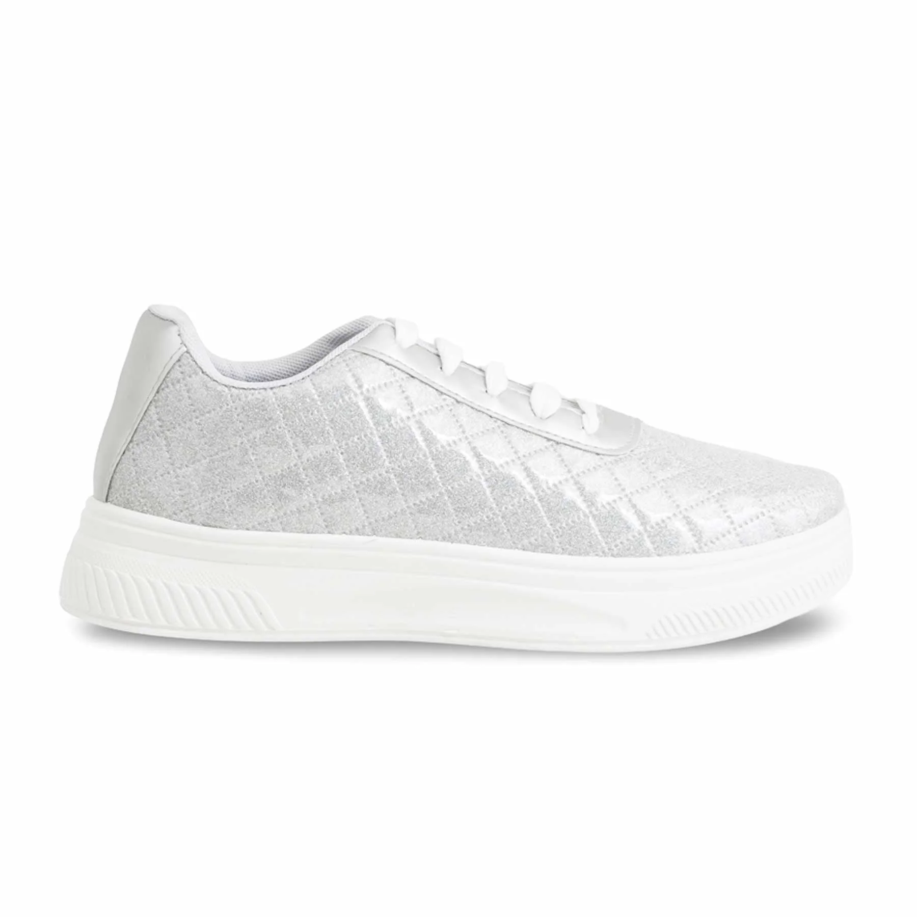 Silver Casual Women Sneaker AT7406 - Image 2