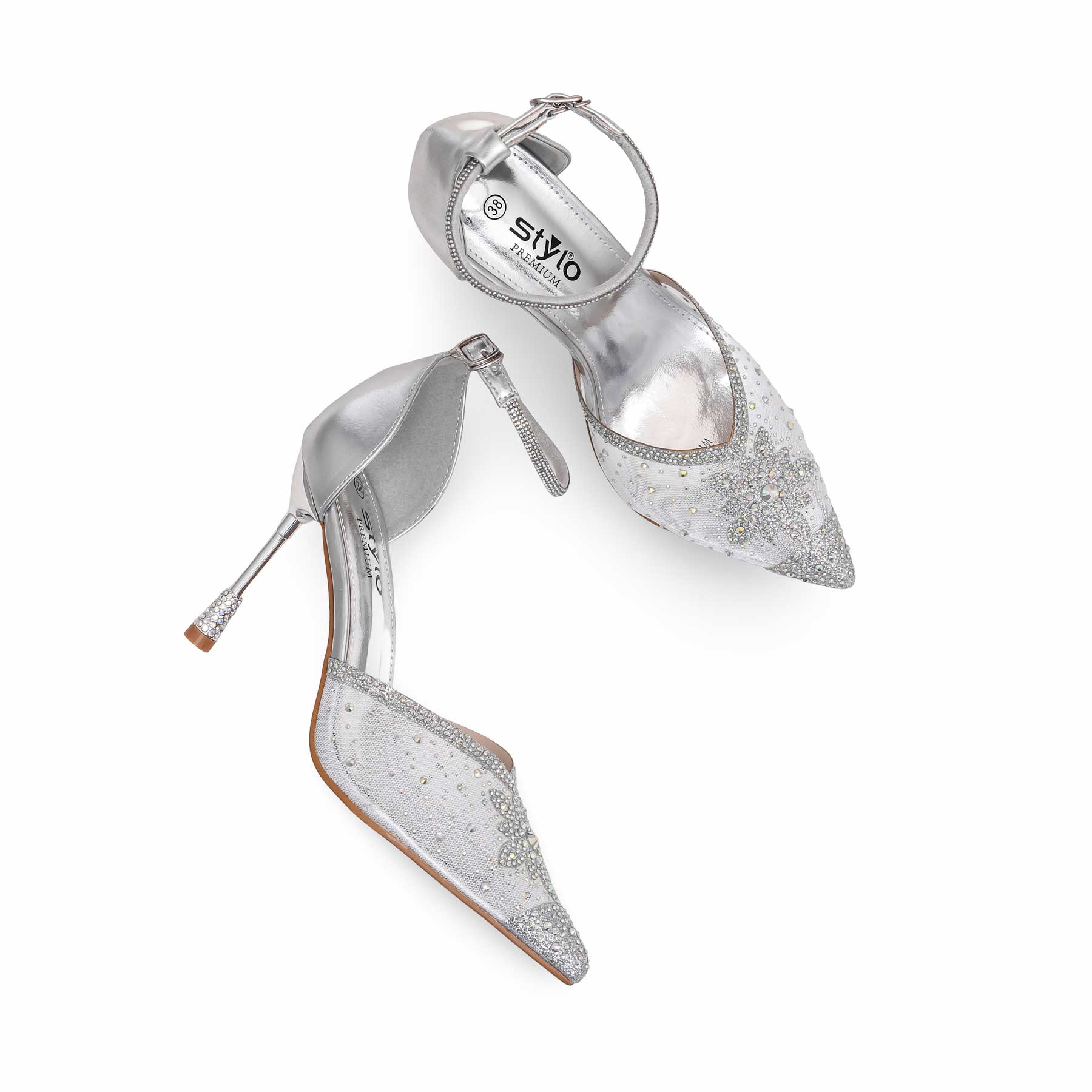 Silver Court Shoes WN7441 - Image 5