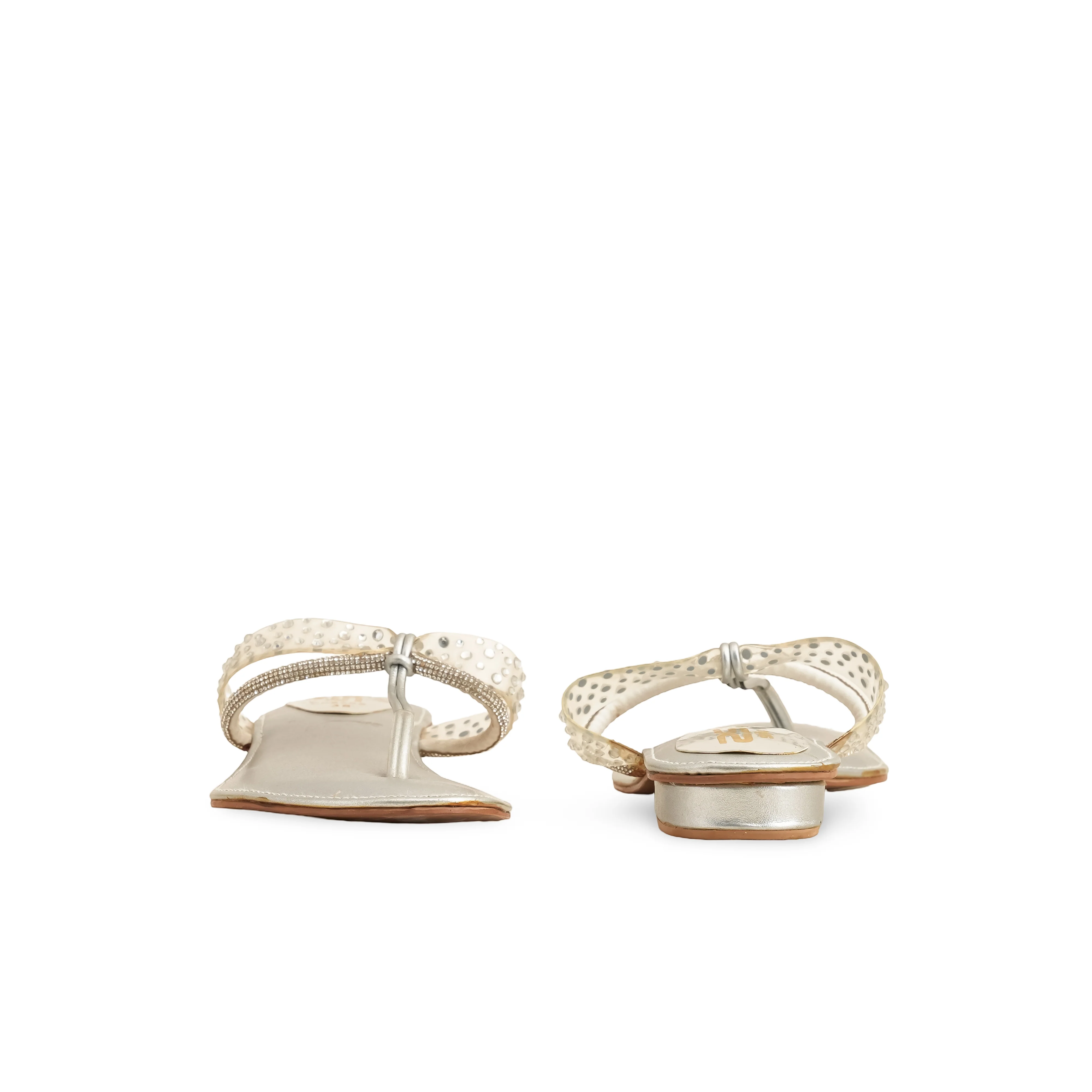 Silver Fancy Chappal FN0582 - Image 2