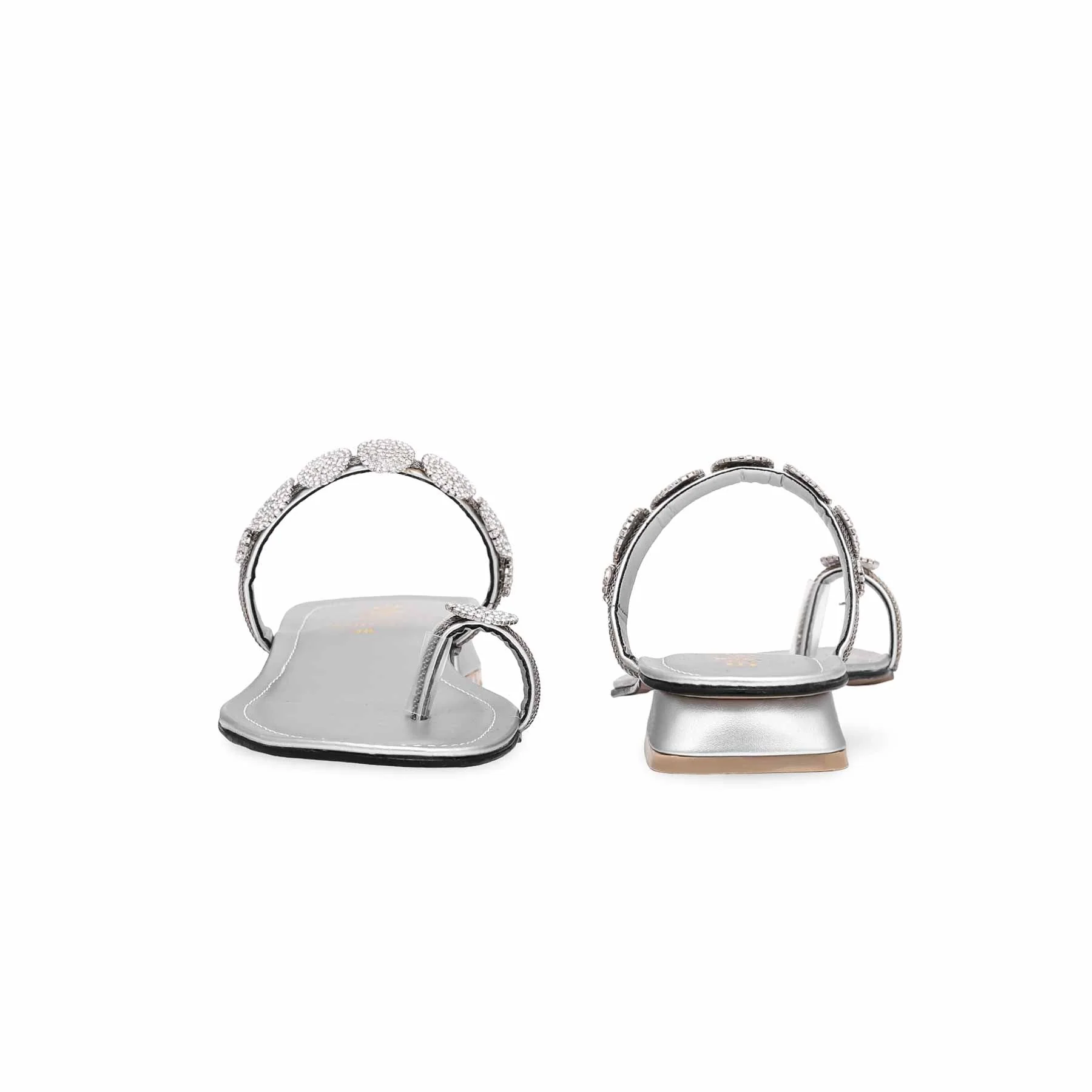 Silver Fancy Chappal FN0728 - Image 3