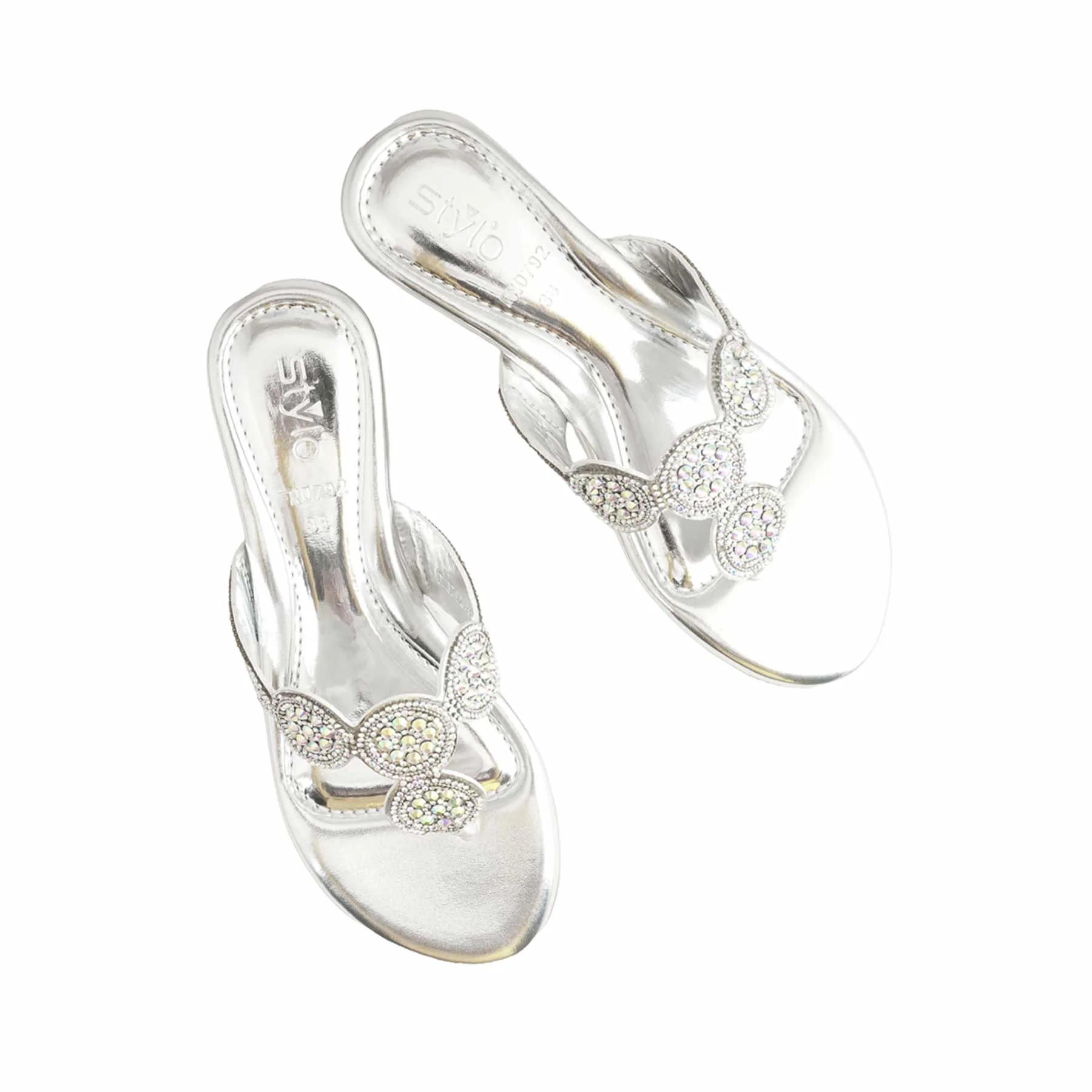 Silver Fancy Chappal FN0792 - Image 5