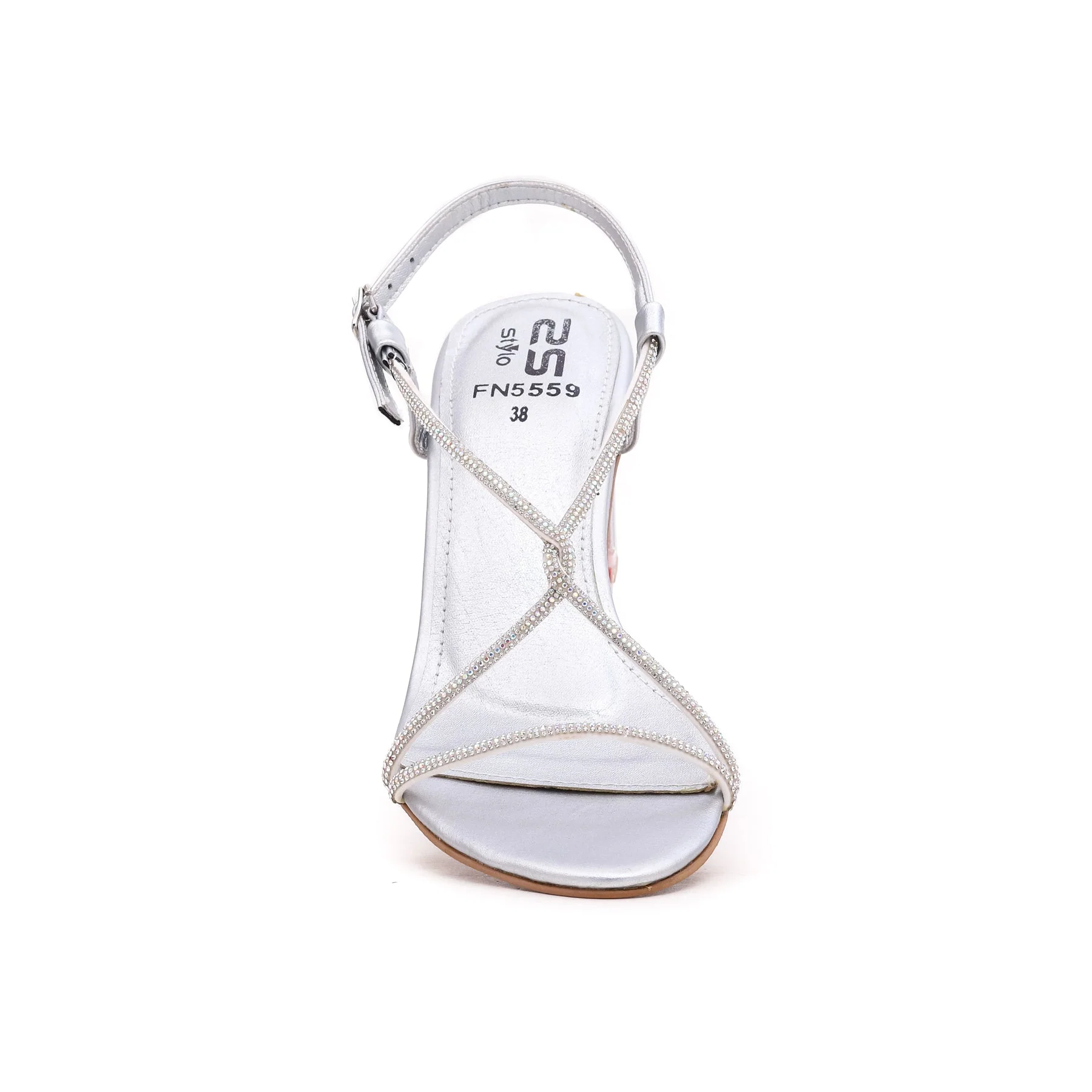 Silver Fancy Sandal FN5559 - Image 3