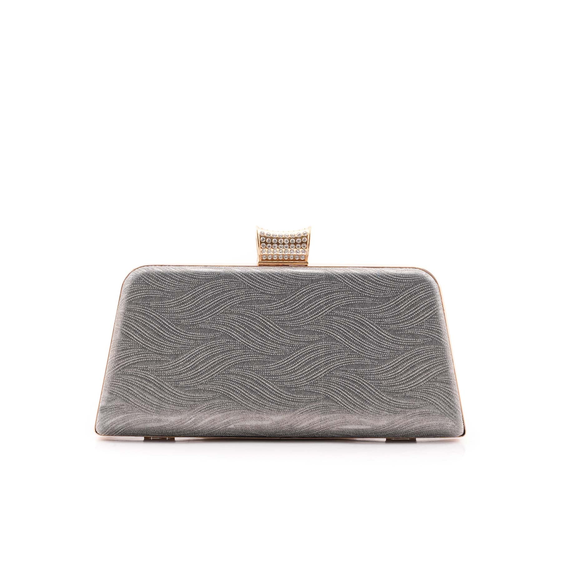 Silver Fancy Clutch For Ladies P15713 - Image 4