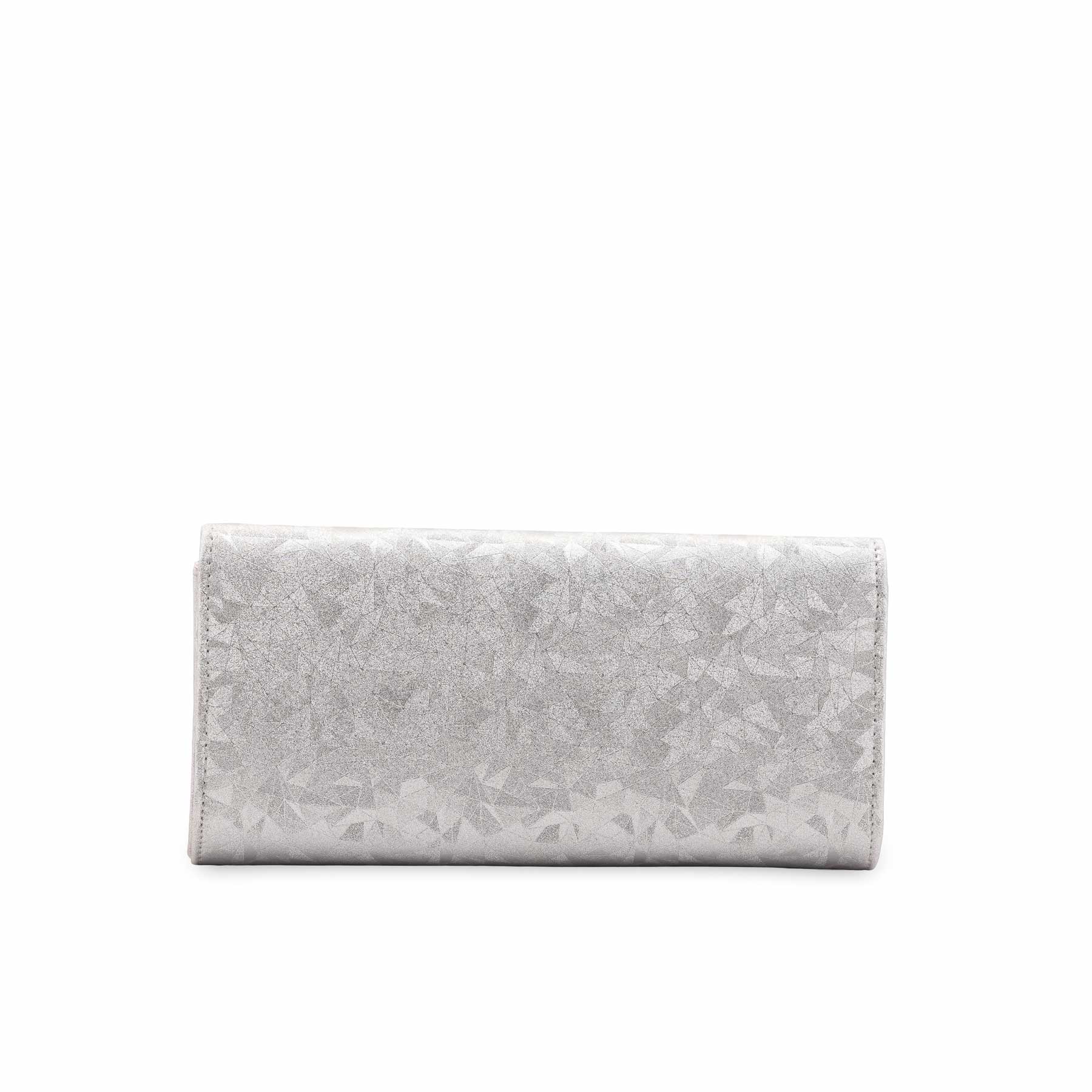 Silver Fancy Clutch For Women P24425 - Image 4