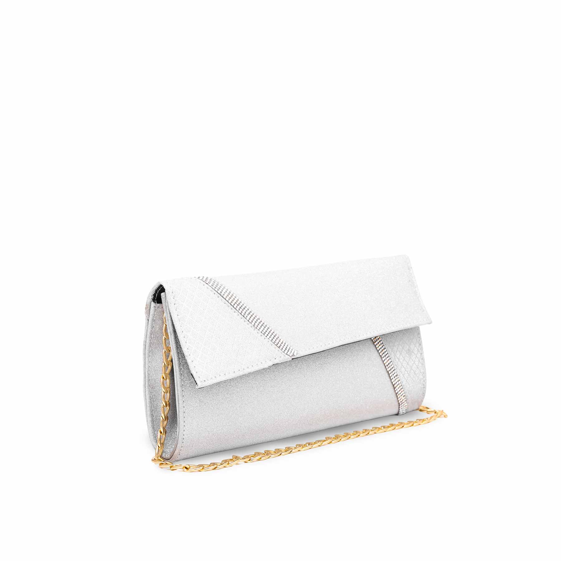 Silver Fancy Clutch P15331 - Image 2